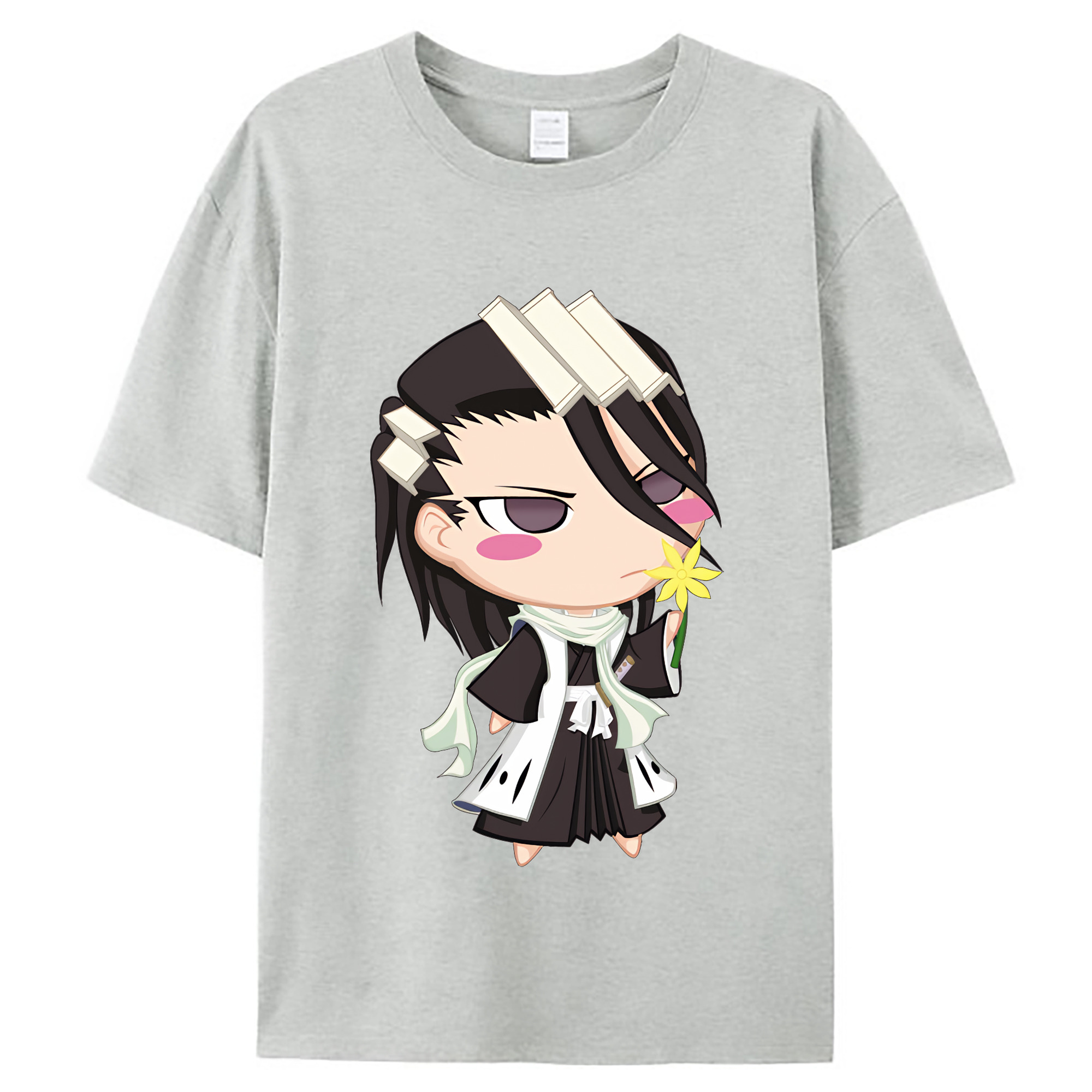 （画像用） ブリーチ くちき びゃくや BLEACH Kuchiki Byakuya レディースカジュアルプリントTシャツ（綿100％）
