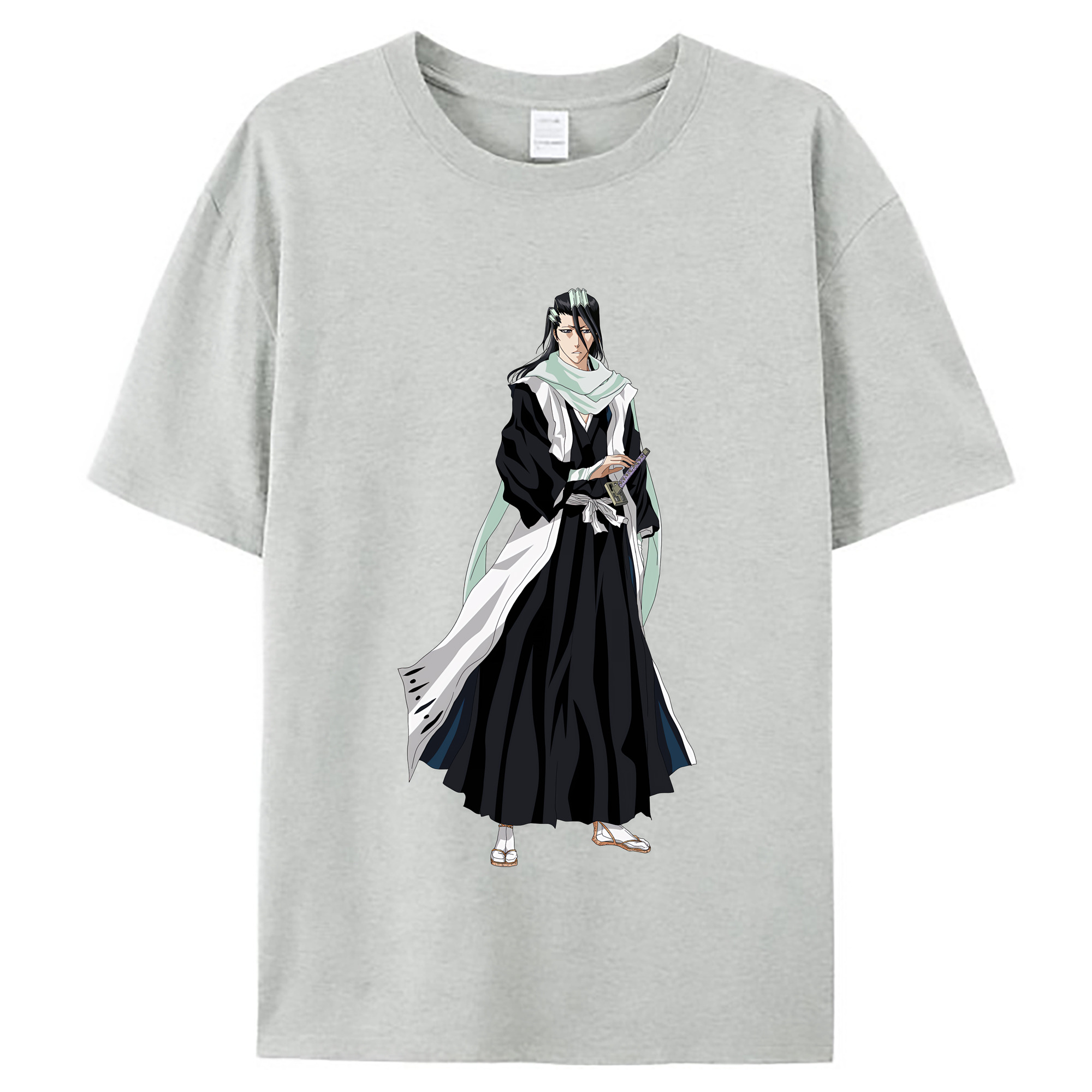 （画像用） ブリーチ くちき びゃくや BLEACH Kuchiki Byakuya レディースカジュアルプリントTシャツ（綿100％）