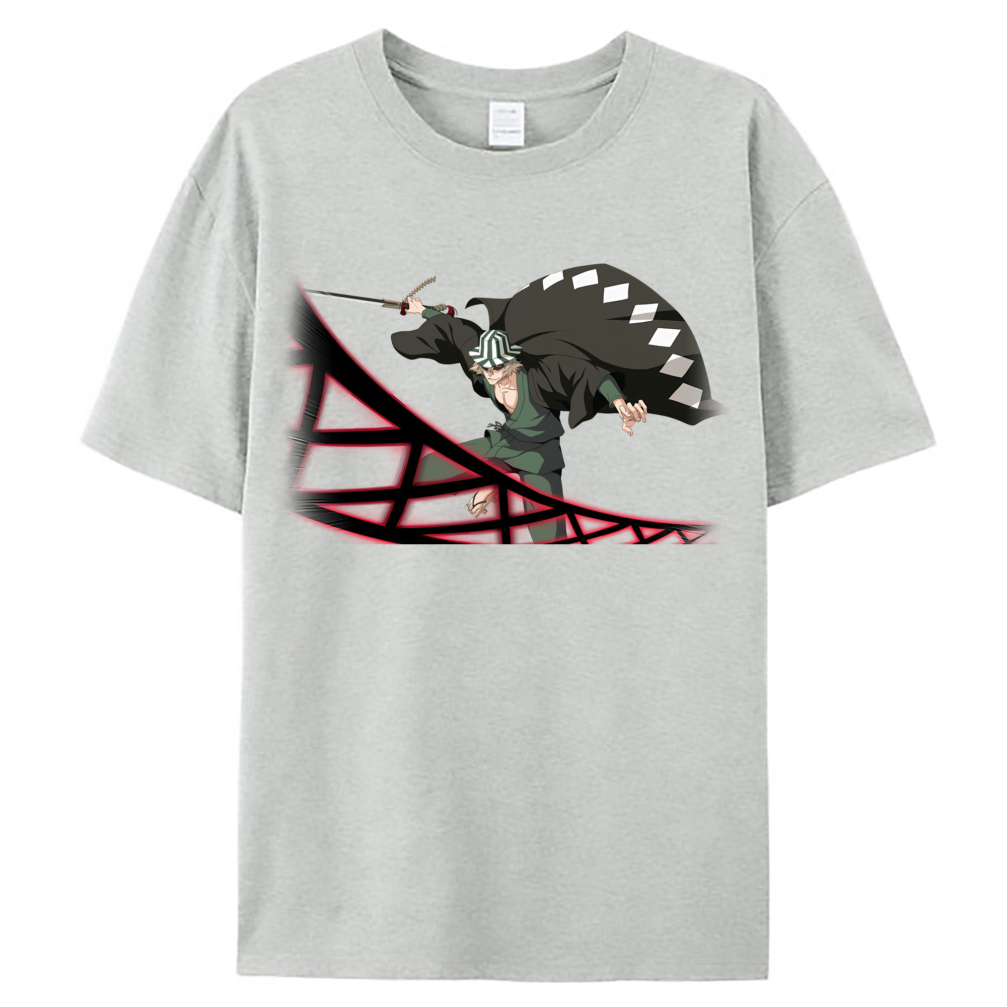 （画像用） "ブリーチ 浦原 喜助（うらはら きすけ） BLEACH Urahara Kisuke " レディースカジュアルプリントTシャツ（綿100％）
