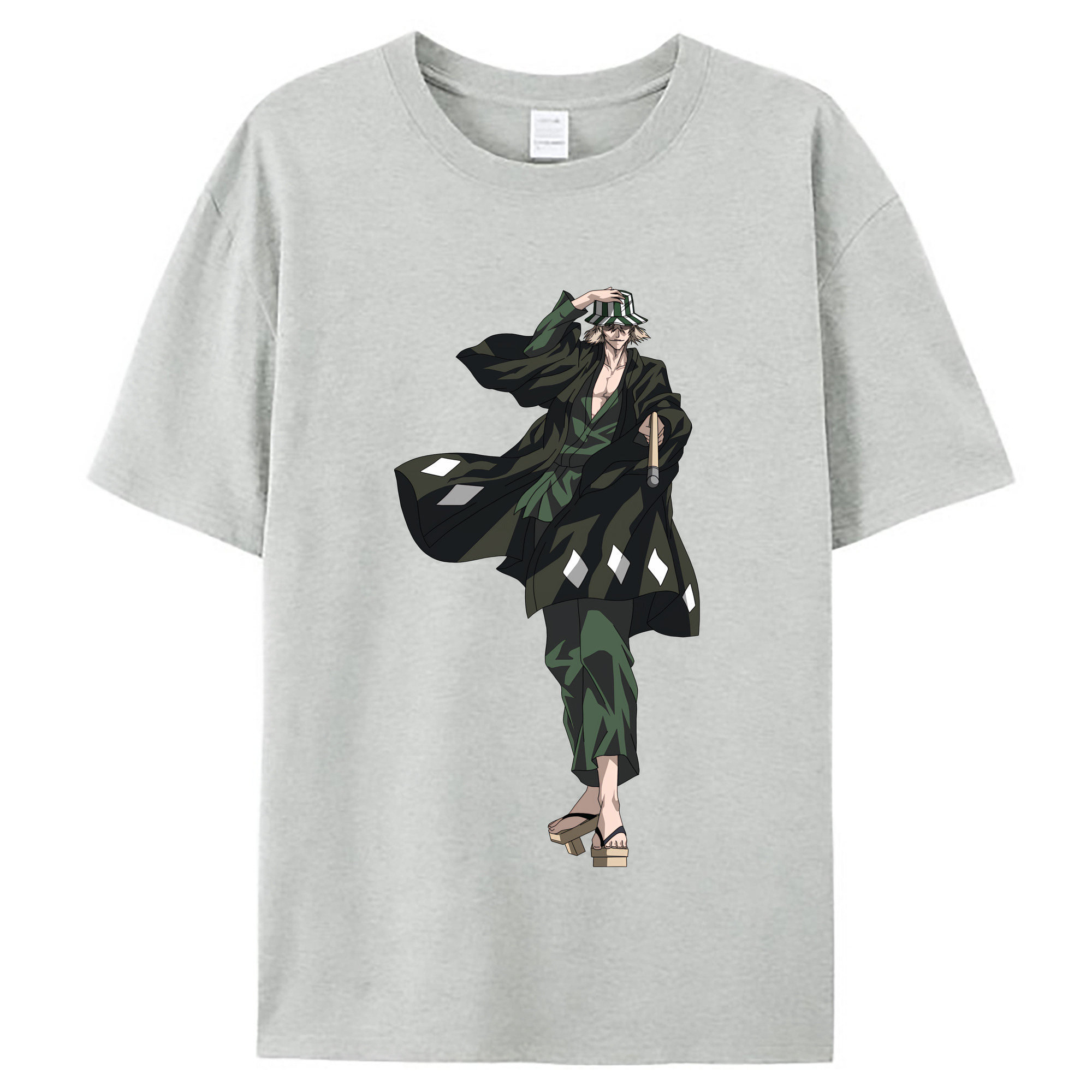 （画像用） "ブリーチ 浦原 喜助（うらはら きすけ） BLEACH Urahara Kisuke " レディースカジュアルプリントTシャツ（綿100％）