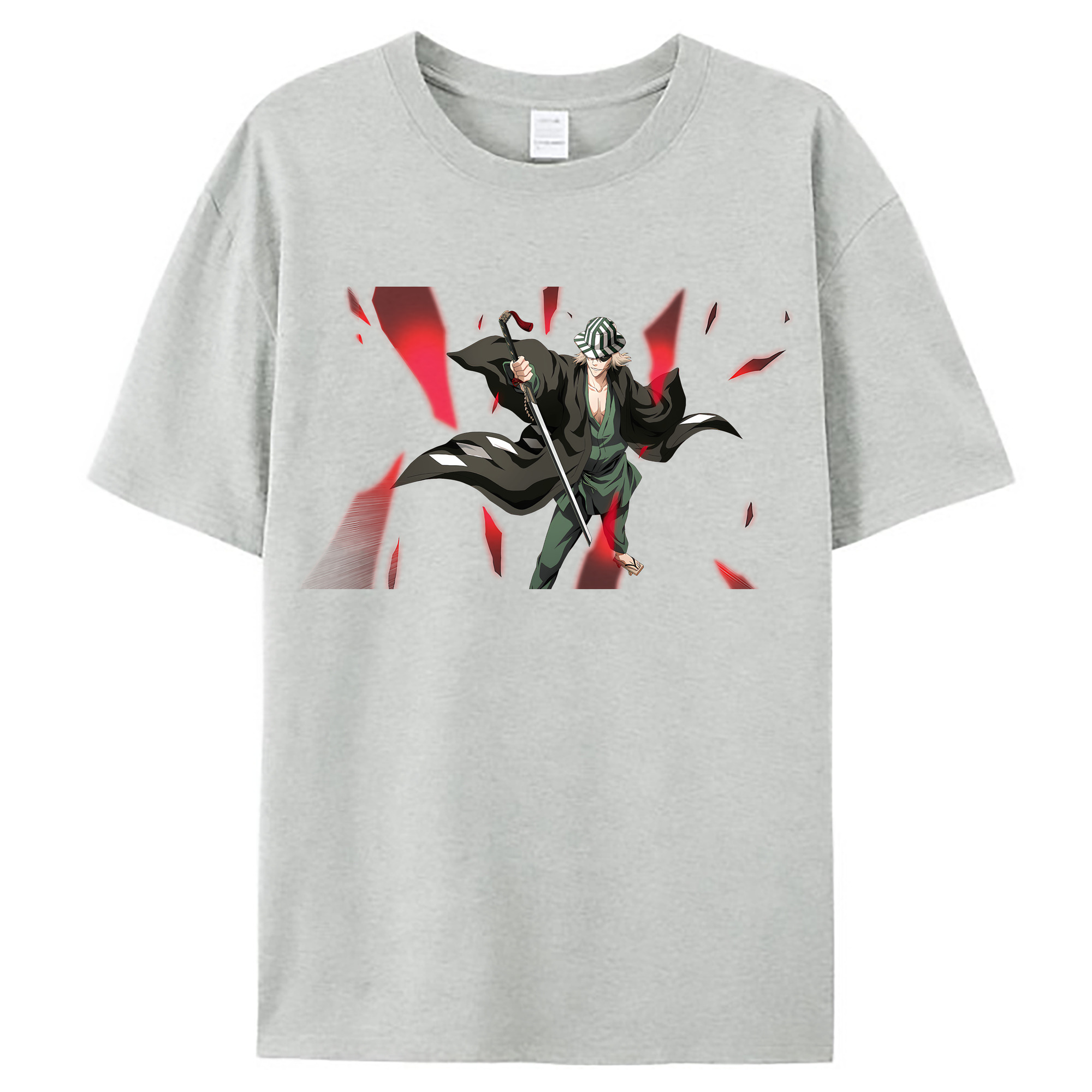 （画像用） "ブリーチ 浦原 喜助（うらはら きすけ） BLEACH Urahara Kisuke " レディースカジュアルプリントTシャツ（綿100％）