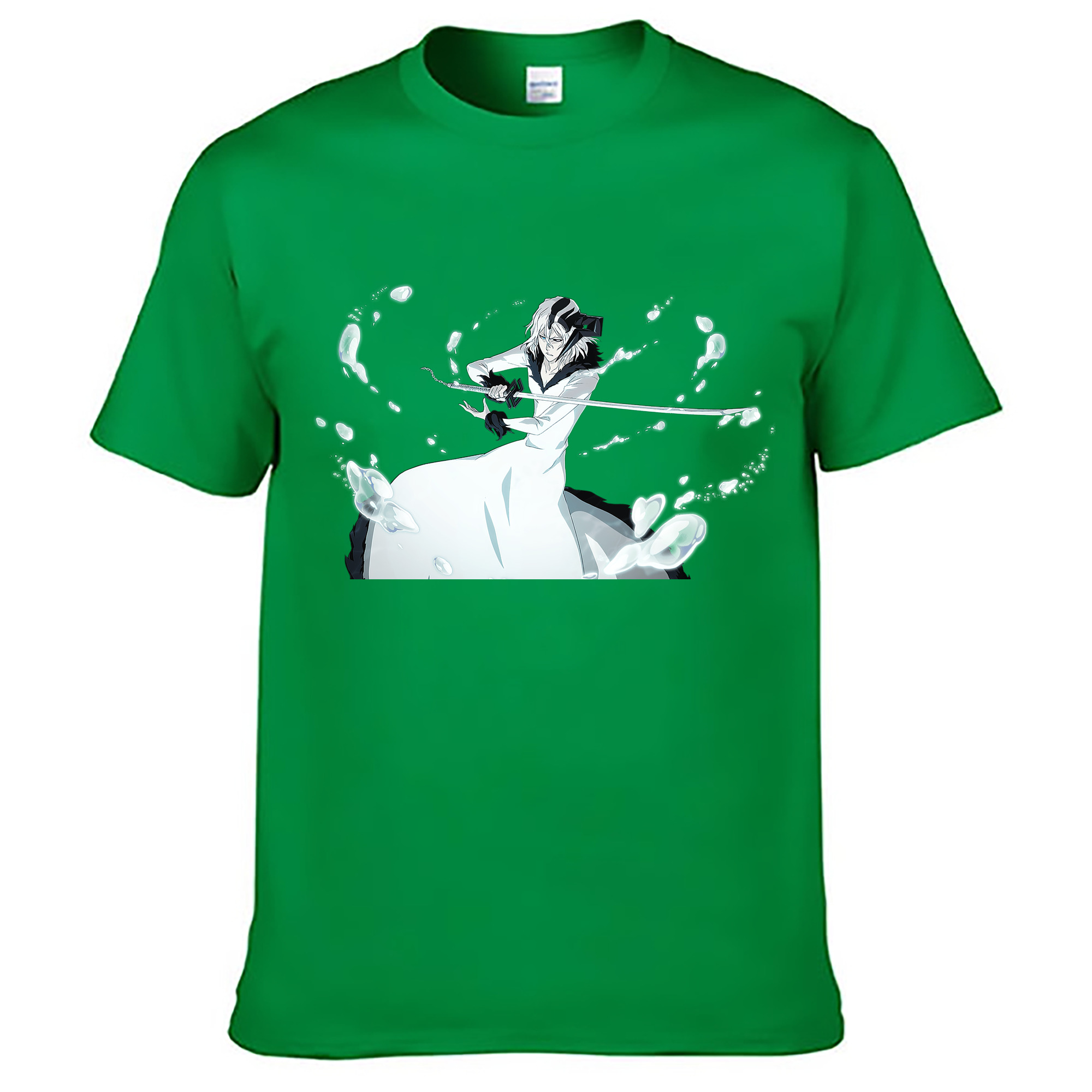（画像用） ブリーチ 黒崎一護（くろさき いちご）BLEACH Kurosaki Ichigo レディースカジュアルプリントTシャツ（綿100％）