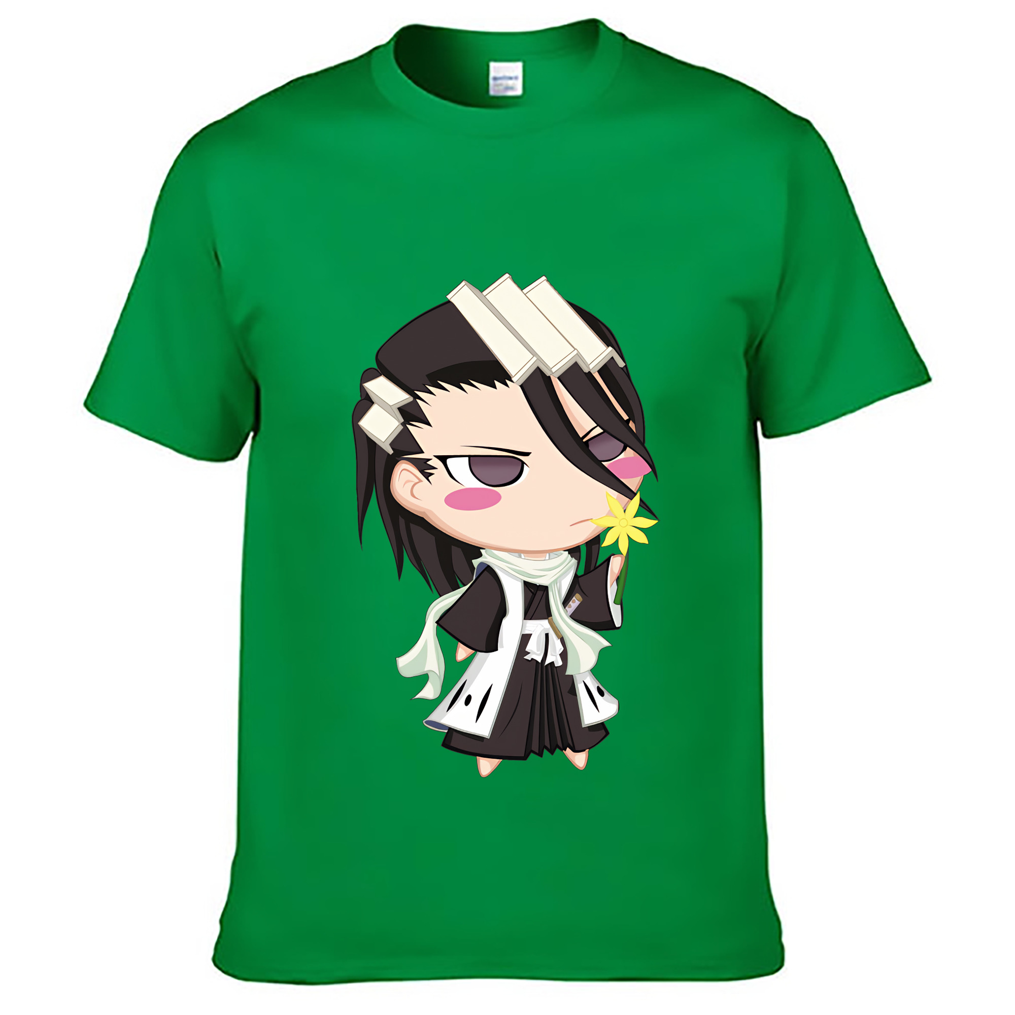（画像用） ブリーチ くちき びゃくや BLEACH Kuchiki Byakuya レディースカジュアルプリントTシャツ（綿100％）