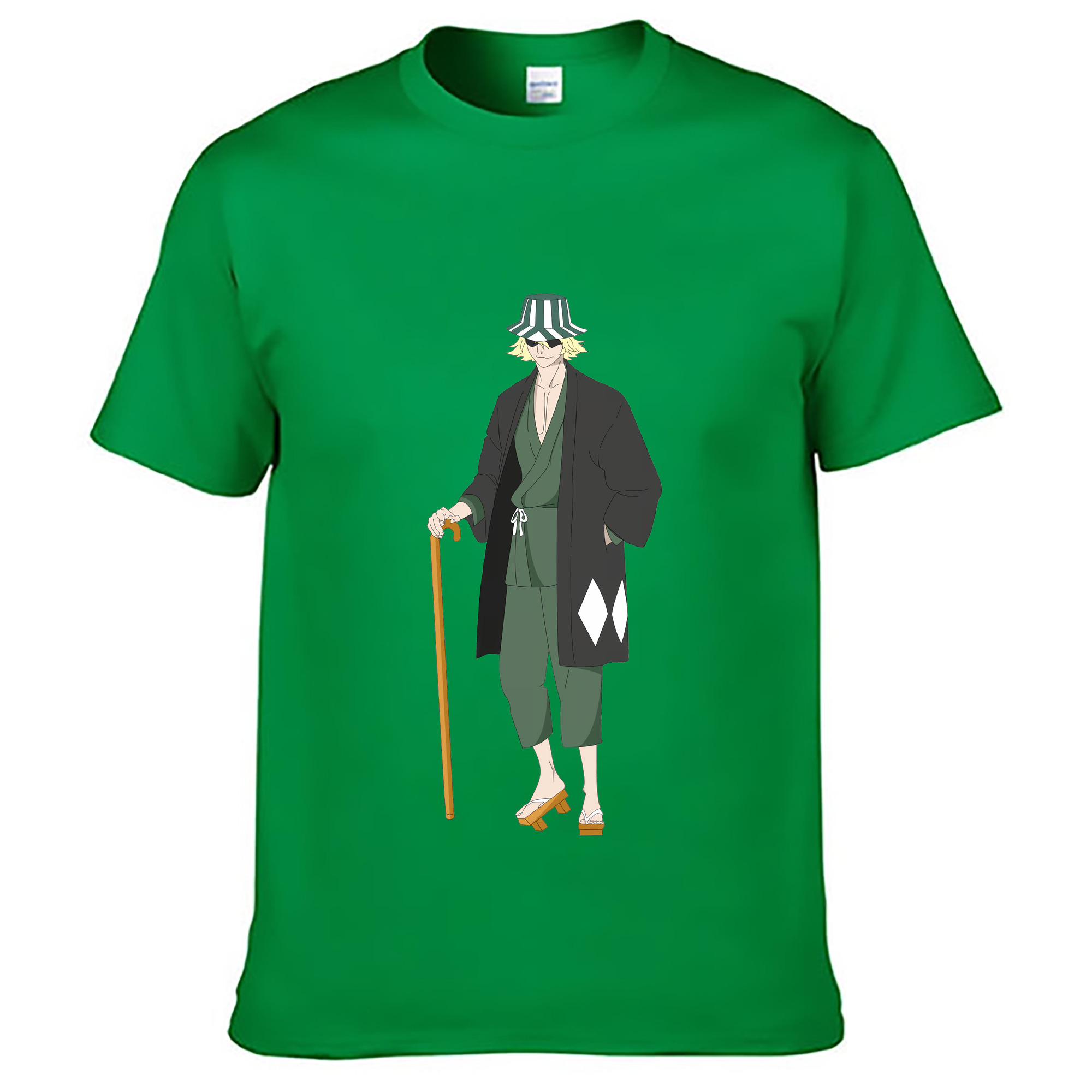 （画像用） "ブリーチ 浦原 喜助（うらはら きすけ） BLEACH Urahara Kisuke " レディースカジュアルプリントTシャツ（綿100％）