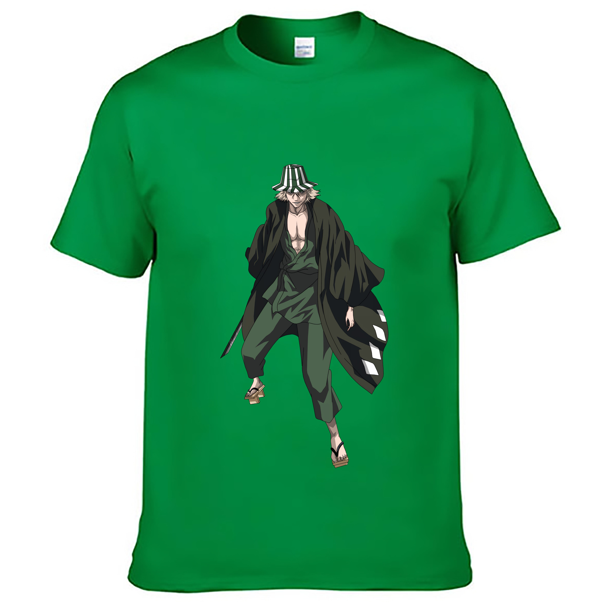 （画像用） "ブリーチ 浦原 喜助（うらはら きすけ） BLEACH Urahara Kisuke " レディースカジュアルプリントTシャツ（綿100％）