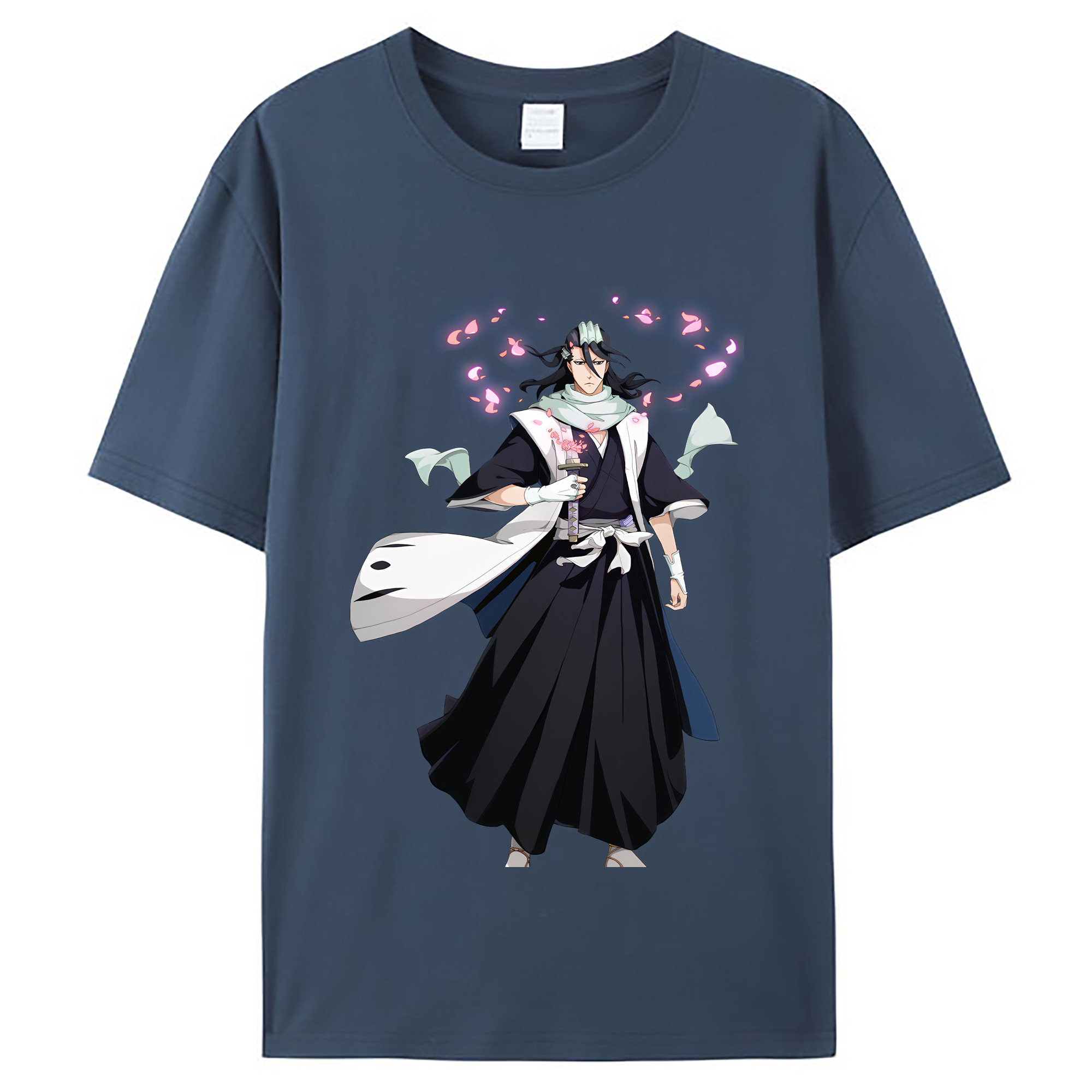 （画像用） ブリーチ くちき びゃくや BLEACH Kuchiki Byakuya レディースカジュアルプリントTシャツ（綿100％）