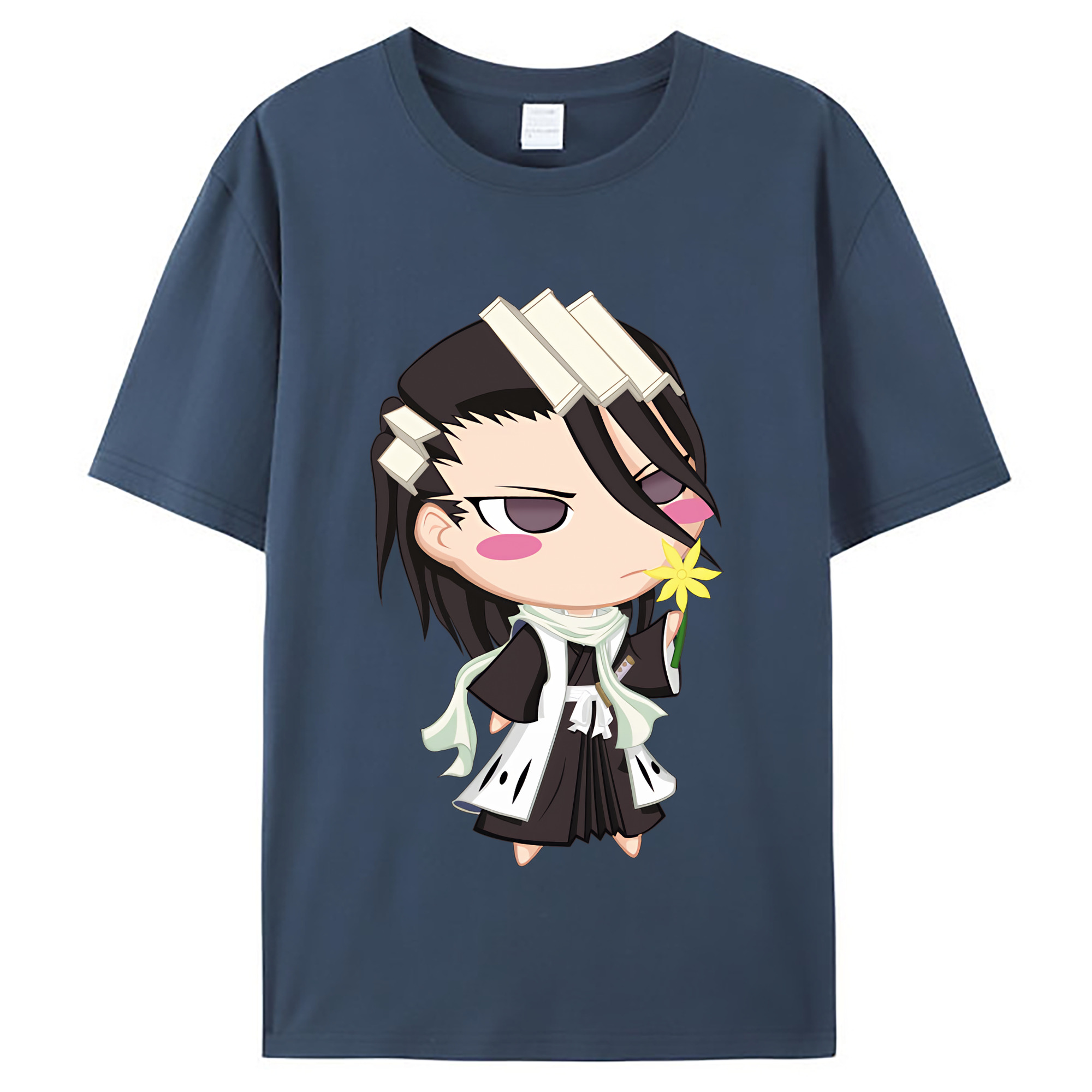 （画像用） ブリーチ くちき びゃくや BLEACH Kuchiki Byakuya レディースカジュアルプリントTシャツ（綿100％）