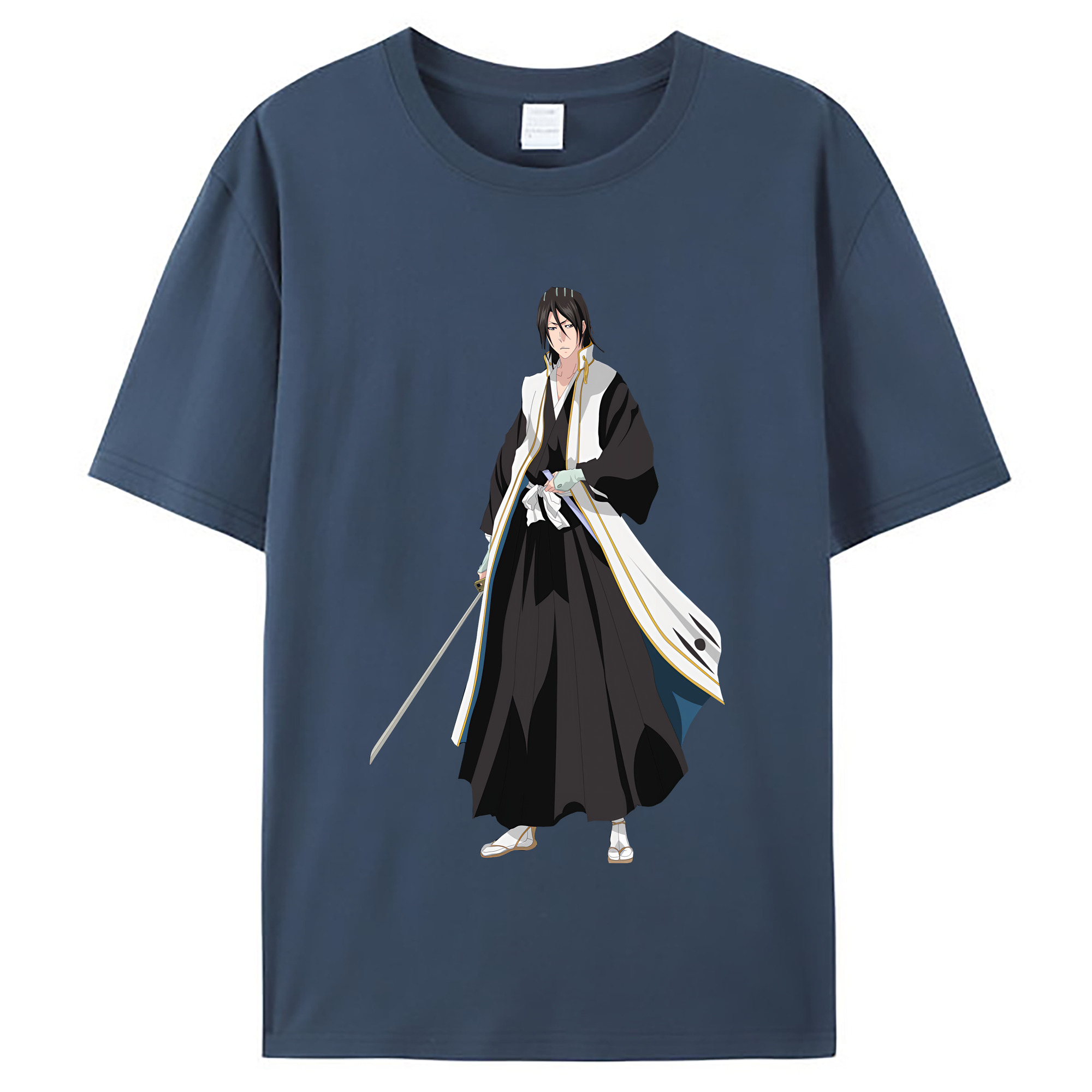 （画像用） ブリーチ くちき びゃくや BLEACH Kuchiki Byakuya レディースカジュアルプリントTシャツ（綿100％）