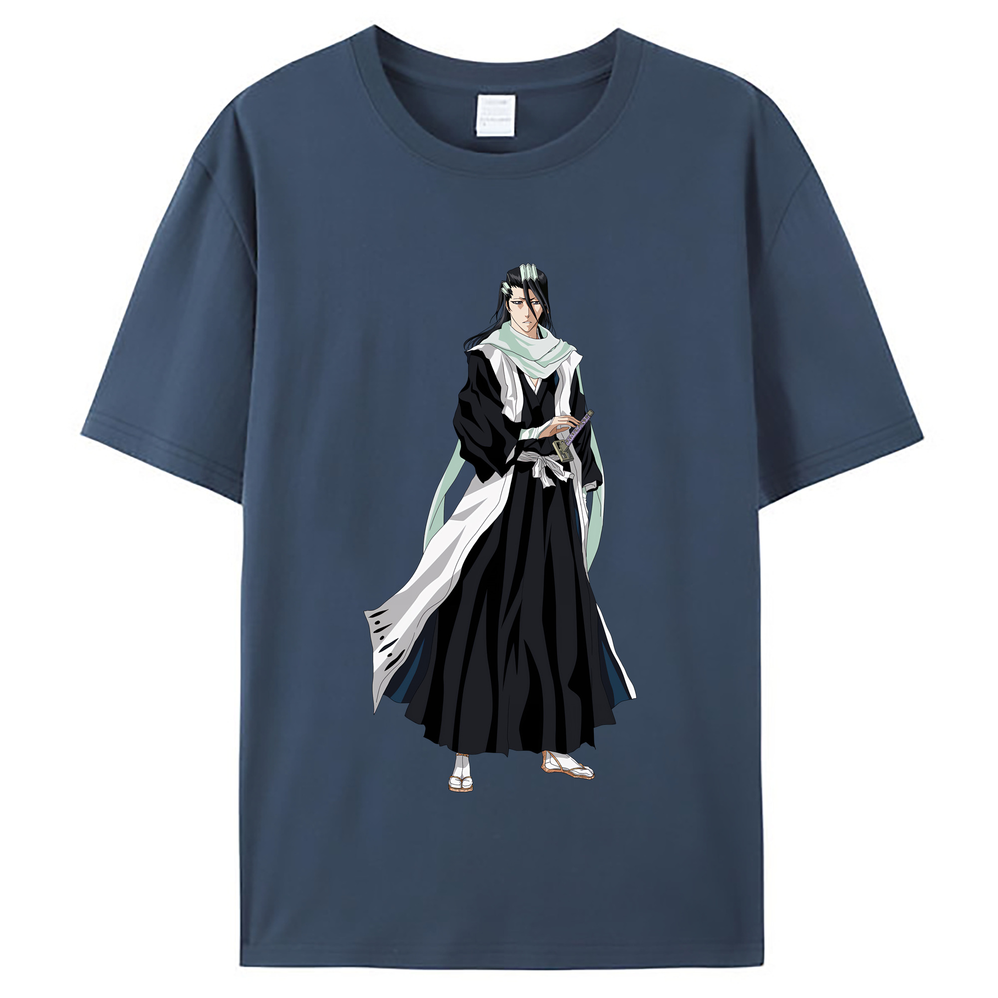 （画像用） ブリーチ くちき びゃくや BLEACH Kuchiki Byakuya レディースカジュアルプリントTシャツ（綿100％）