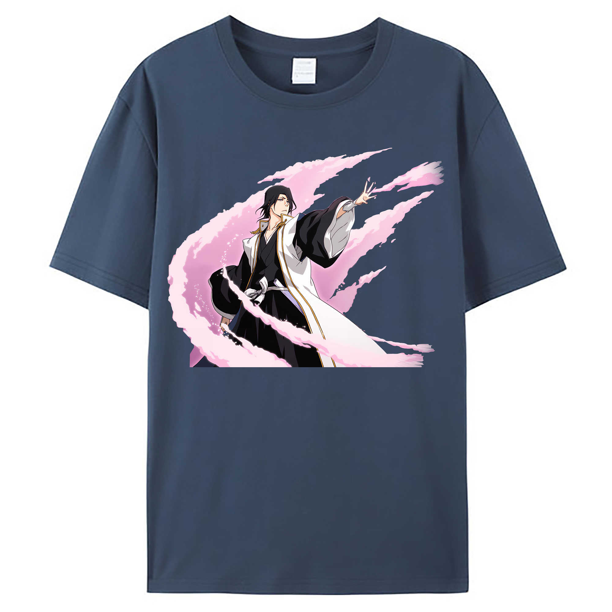 （画像用） ブリーチ くちき びゃくや BLEACH Kuchiki Byakuya レディースカジュアルプリントTシャツ（綿100％）