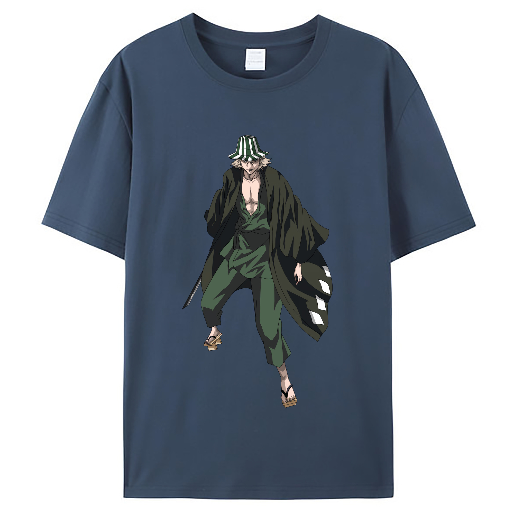 （画像用） "ブリーチ 浦原 喜助（うらはら きすけ） BLEACH Urahara Kisuke " レディースカジュアルプリントTシャツ（綿100％）