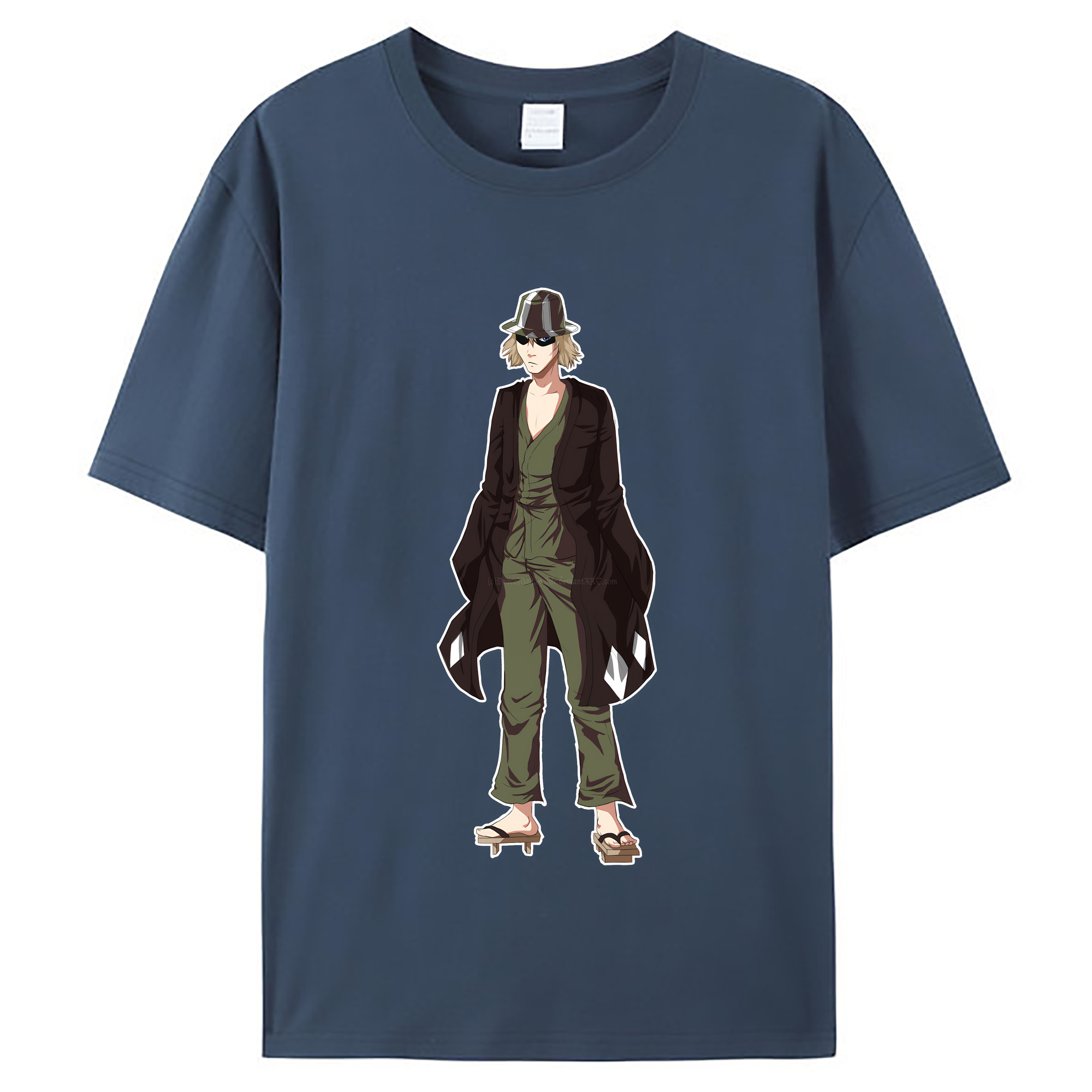 （画像用） "ブリーチ 浦原 喜助（うらはら きすけ） BLEACH Urahara Kisuke " レディースカジュアルプリントTシャツ（綿100％）