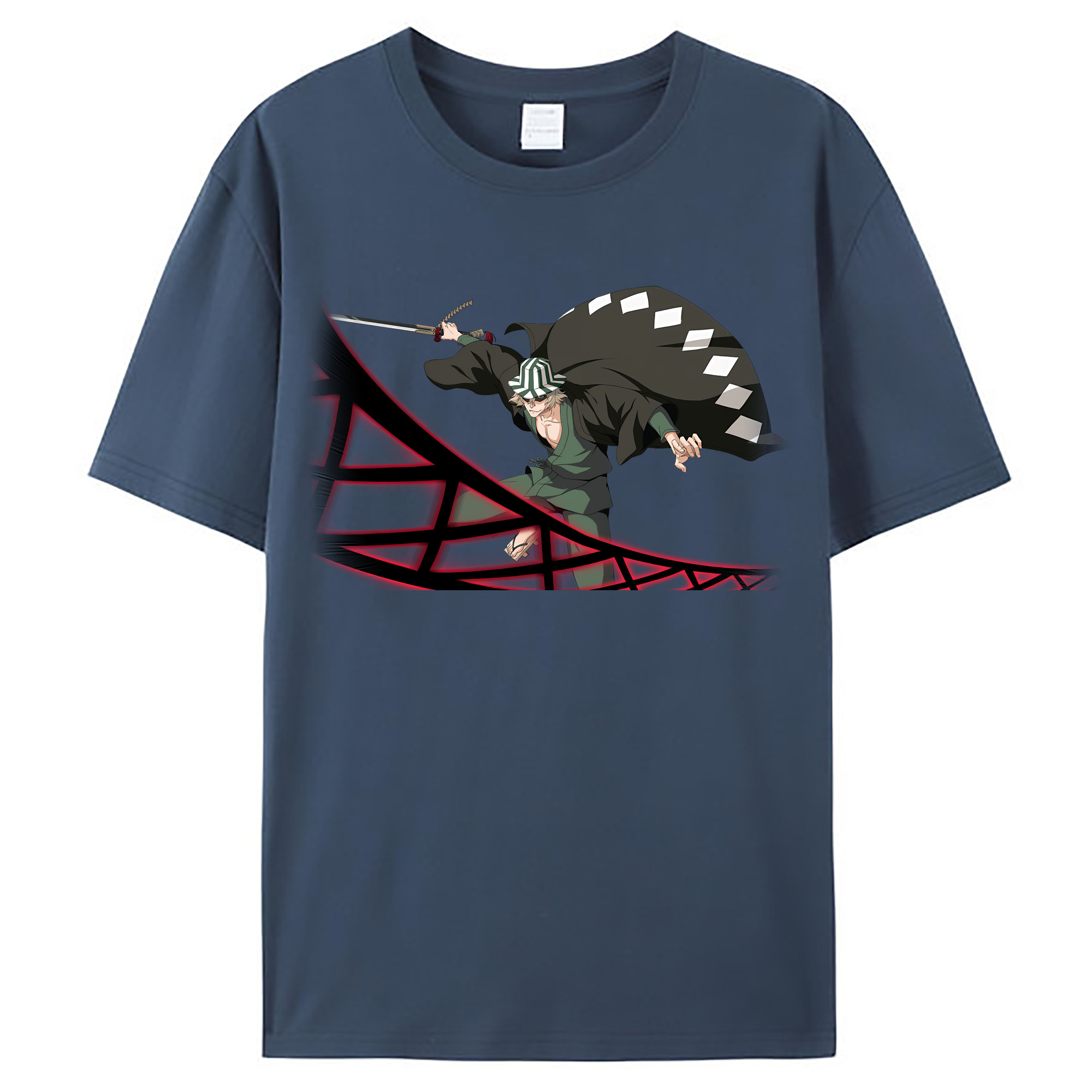（画像用） "ブリーチ 浦原 喜助（うらはら きすけ） BLEACH Urahara Kisuke " レディースカジュアルプリントTシャツ（綿100％）