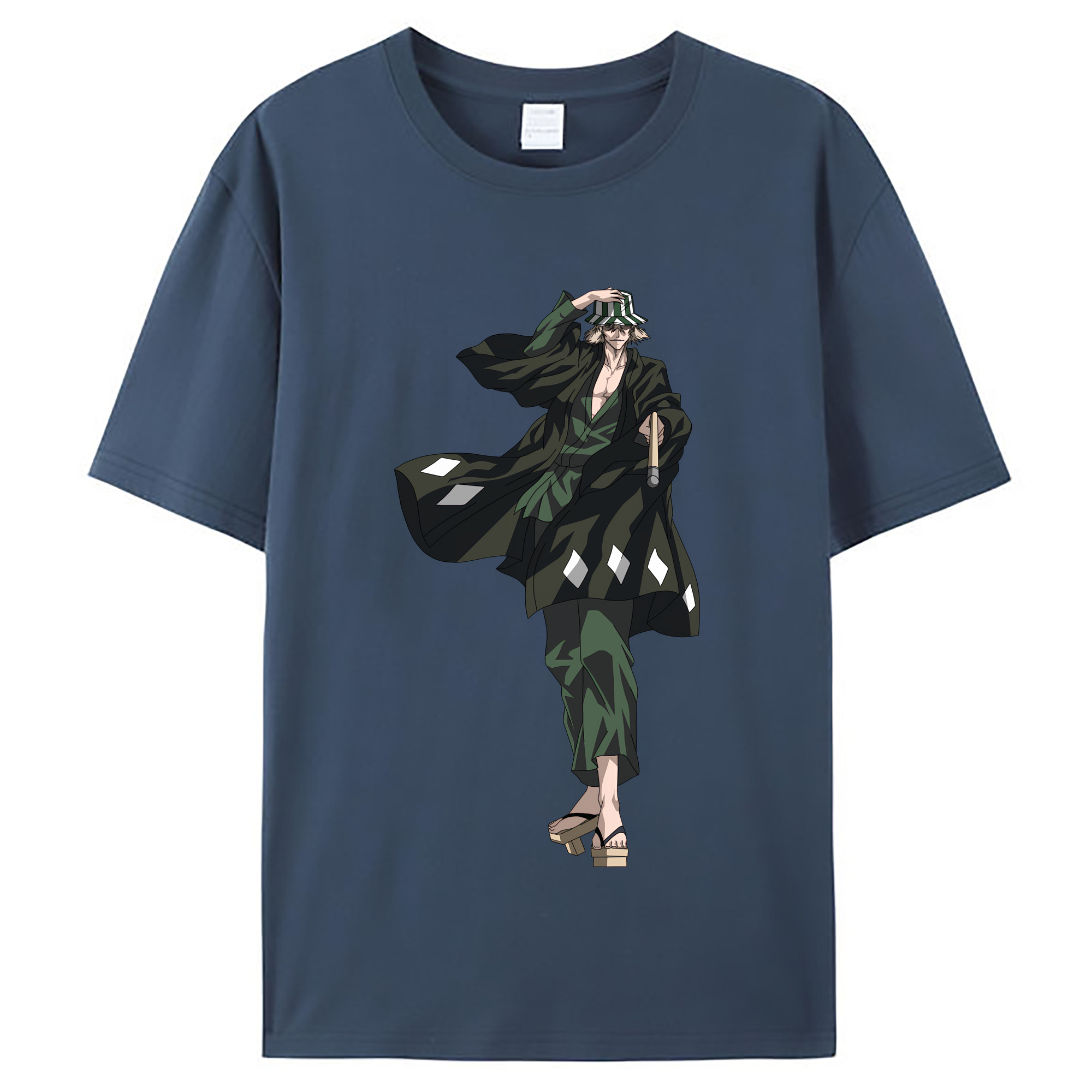 （画像用） "ブリーチ 浦原 喜助（うらはら きすけ） BLEACH Urahara Kisuke " レディースカジュアルプリントTシャツ（綿100％）