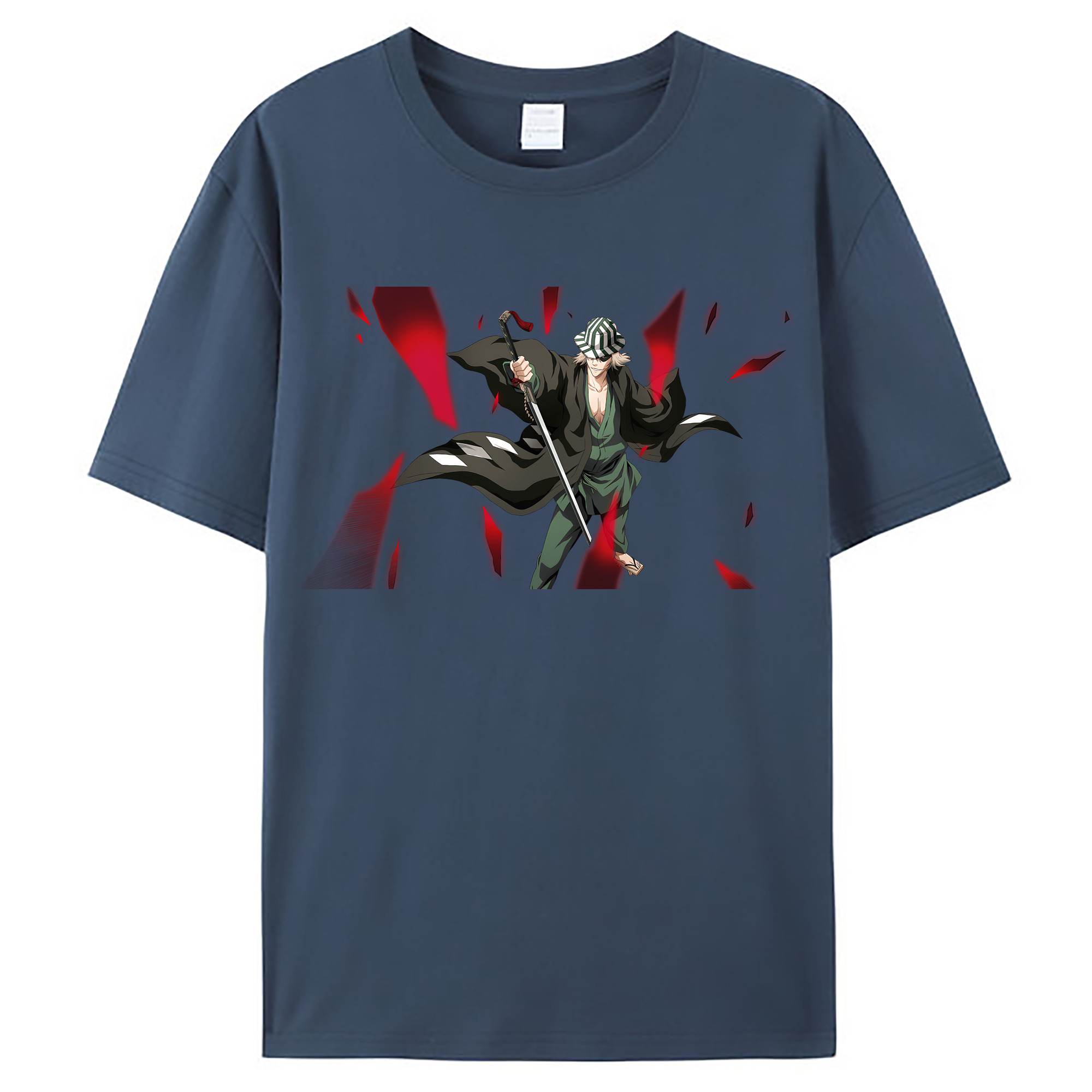 （画像用） "ブリーチ 浦原 喜助（うらはら きすけ） BLEACH Urahara Kisuke " レディースカジュアルプリントTシャツ（綿100％）