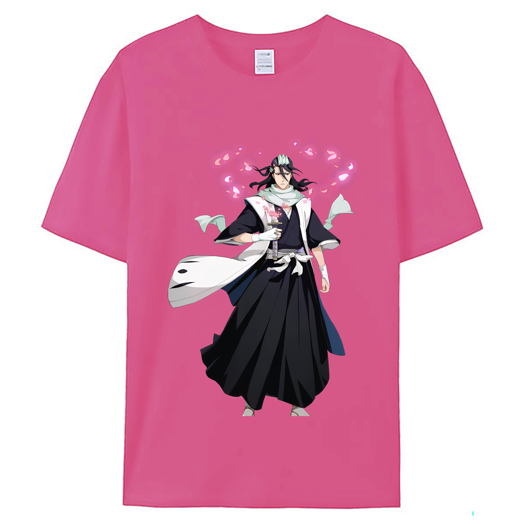 （画像用） ブリーチ くちき びゃくや BLEACH Kuchiki Byakuya レディースカジュアルプリントTシャツ（綿100％）