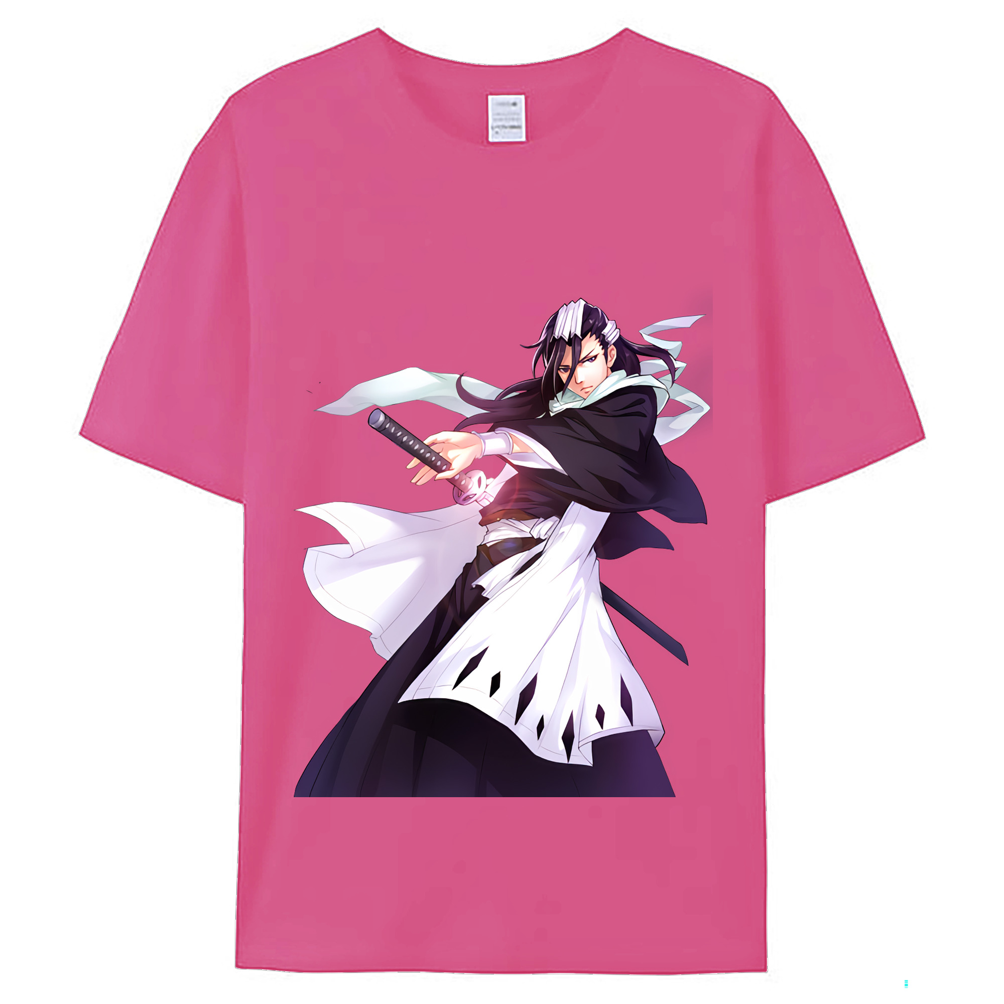 （画像用） ブリーチ くちき びゃくや BLEACH Kuchiki Byakuya レディースカジュアルプリントTシャツ（綿100％）