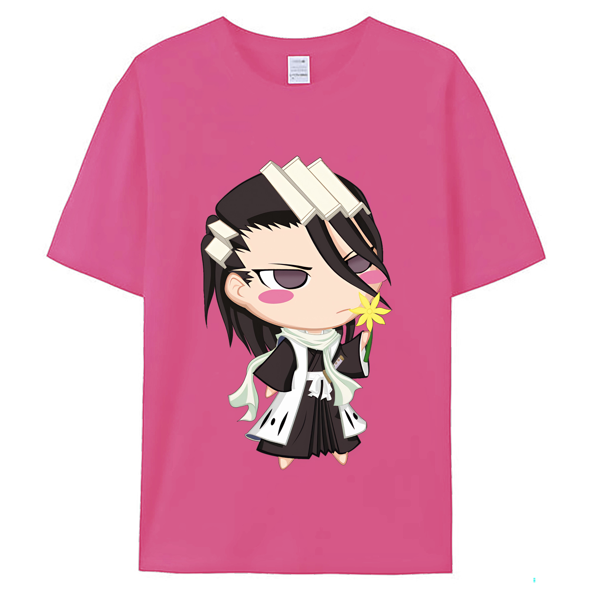 （画像用） ブリーチ くちき びゃくや BLEACH Kuchiki Byakuya レディースカジュアルプリントTシャツ（綿100％）