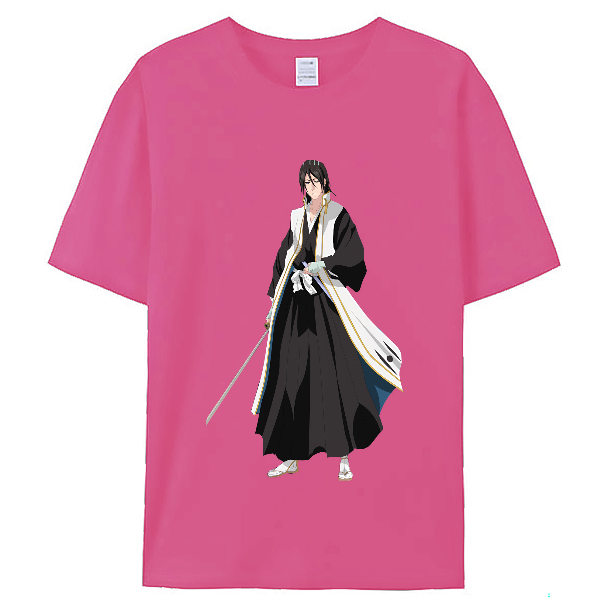 （画像用） ブリーチ くちき びゃくや BLEACH Kuchiki Byakuya レディースカジュアルプリントTシャツ（綿100％）