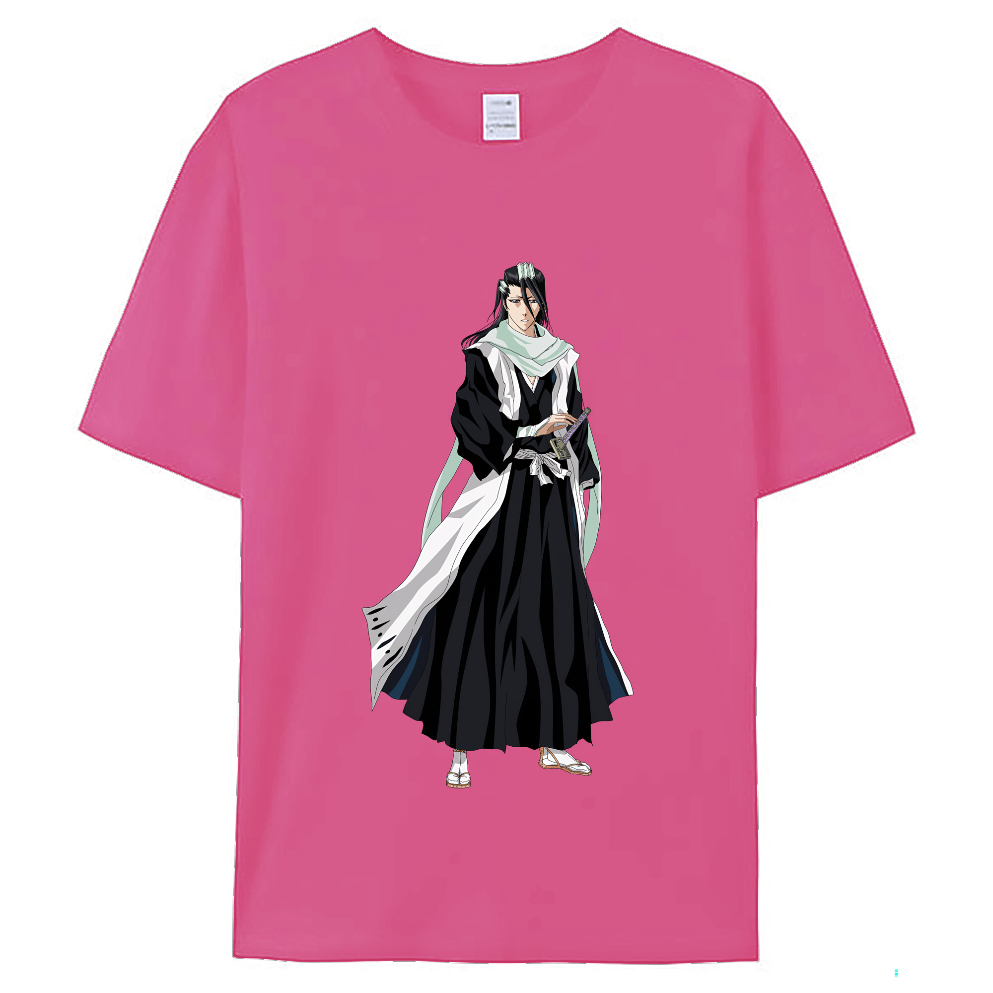 （画像用） ブリーチ くちき びゃくや BLEACH Kuchiki Byakuya レディースカジュアルプリントTシャツ（綿100％）