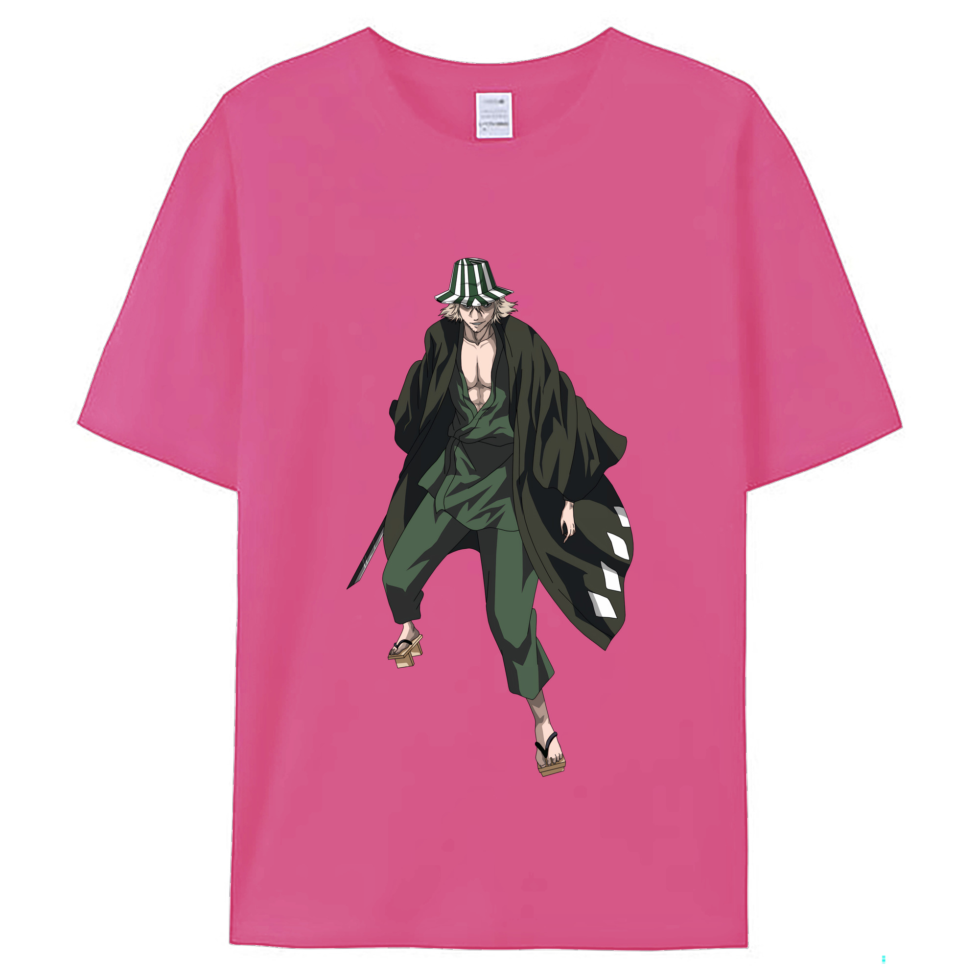 （画像用） "ブリーチ 浦原 喜助（うらはら きすけ） BLEACH Urahara Kisuke " レディースカジュアルプリントTシャツ（綿100％）