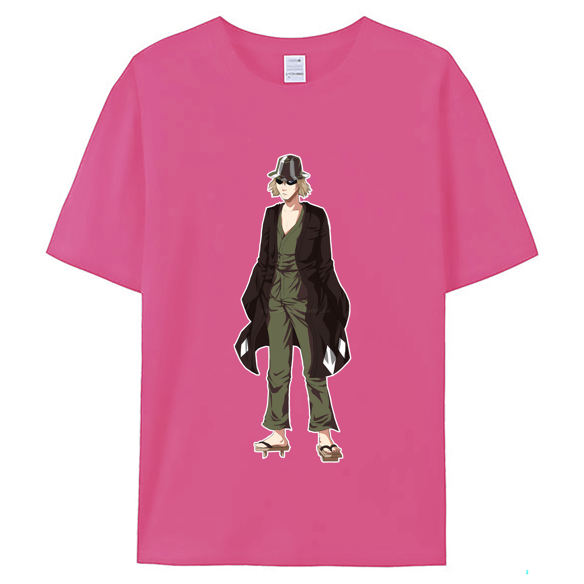 （画像用） "ブリーチ 浦原 喜助（うらはら きすけ） BLEACH Urahara Kisuke " レディースカジュアルプリントTシャツ（綿100％）