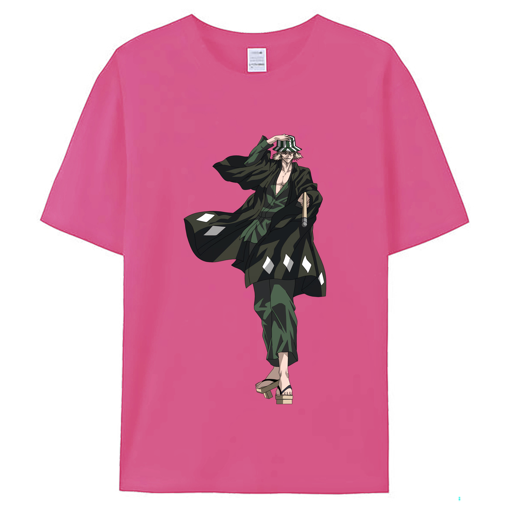 （画像用） "ブリーチ 浦原 喜助（うらはら きすけ） BLEACH Urahara Kisuke " レディースカジュアルプリントTシャツ（綿100％）