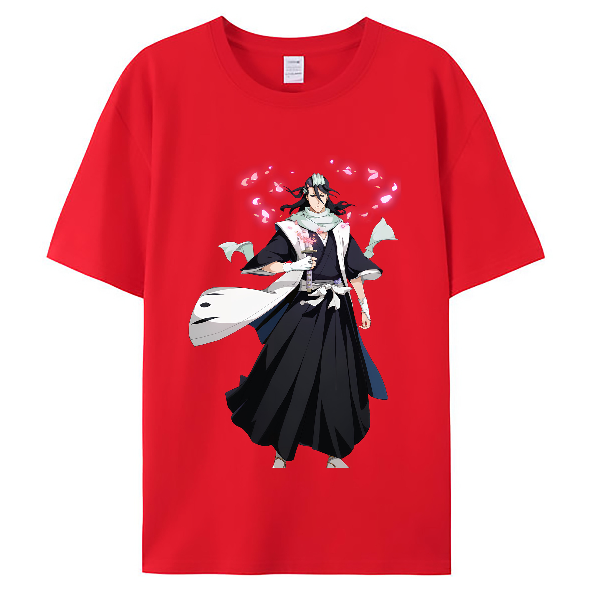 （画像用） ブリーチ くちき びゃくや BLEACH Kuchiki Byakuya レディースカジュアルプリントTシャツ（綿100％）
