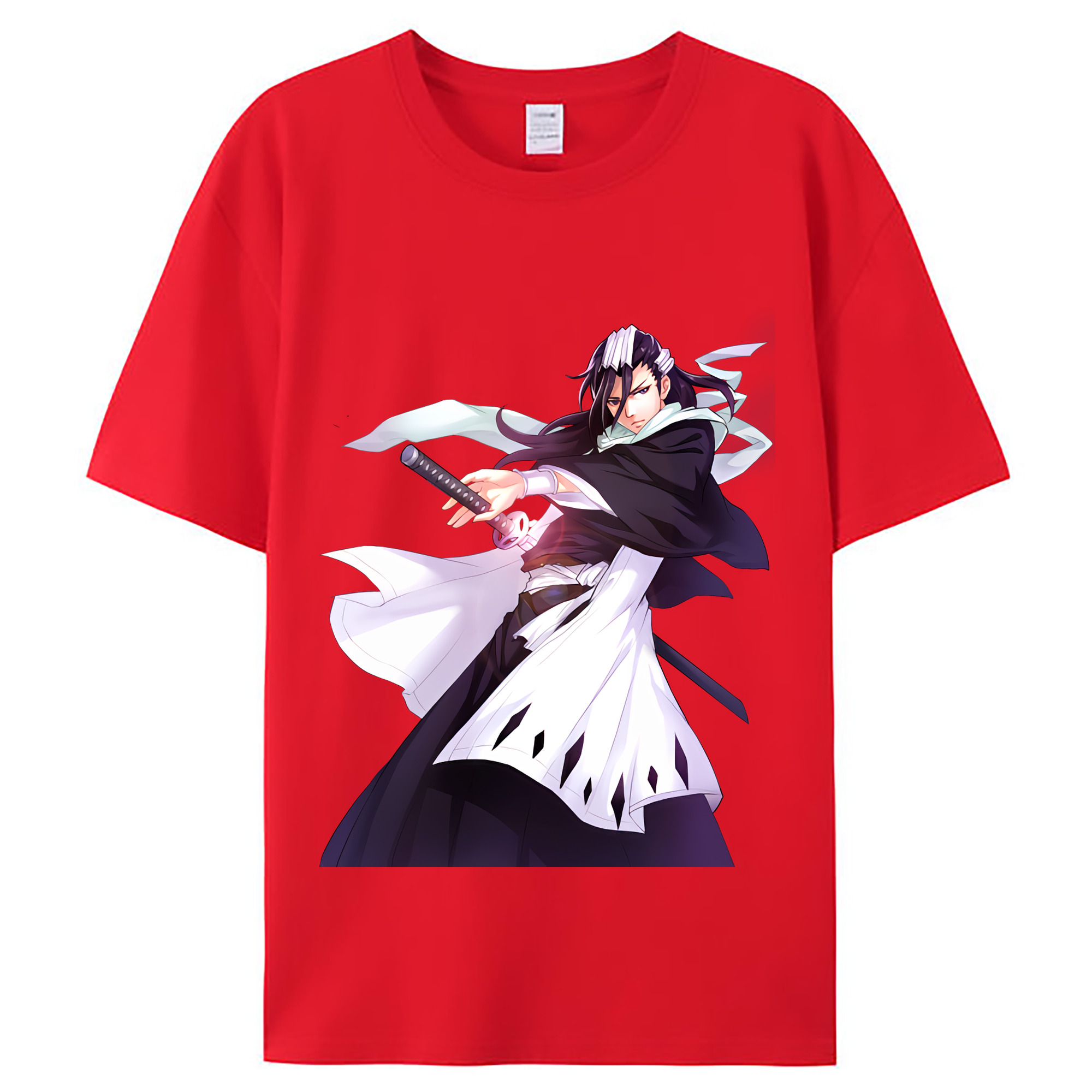 （画像用） ブリーチ くちき びゃくや BLEACH Kuchiki Byakuya レディースカジュアルプリントTシャツ（綿100％）
