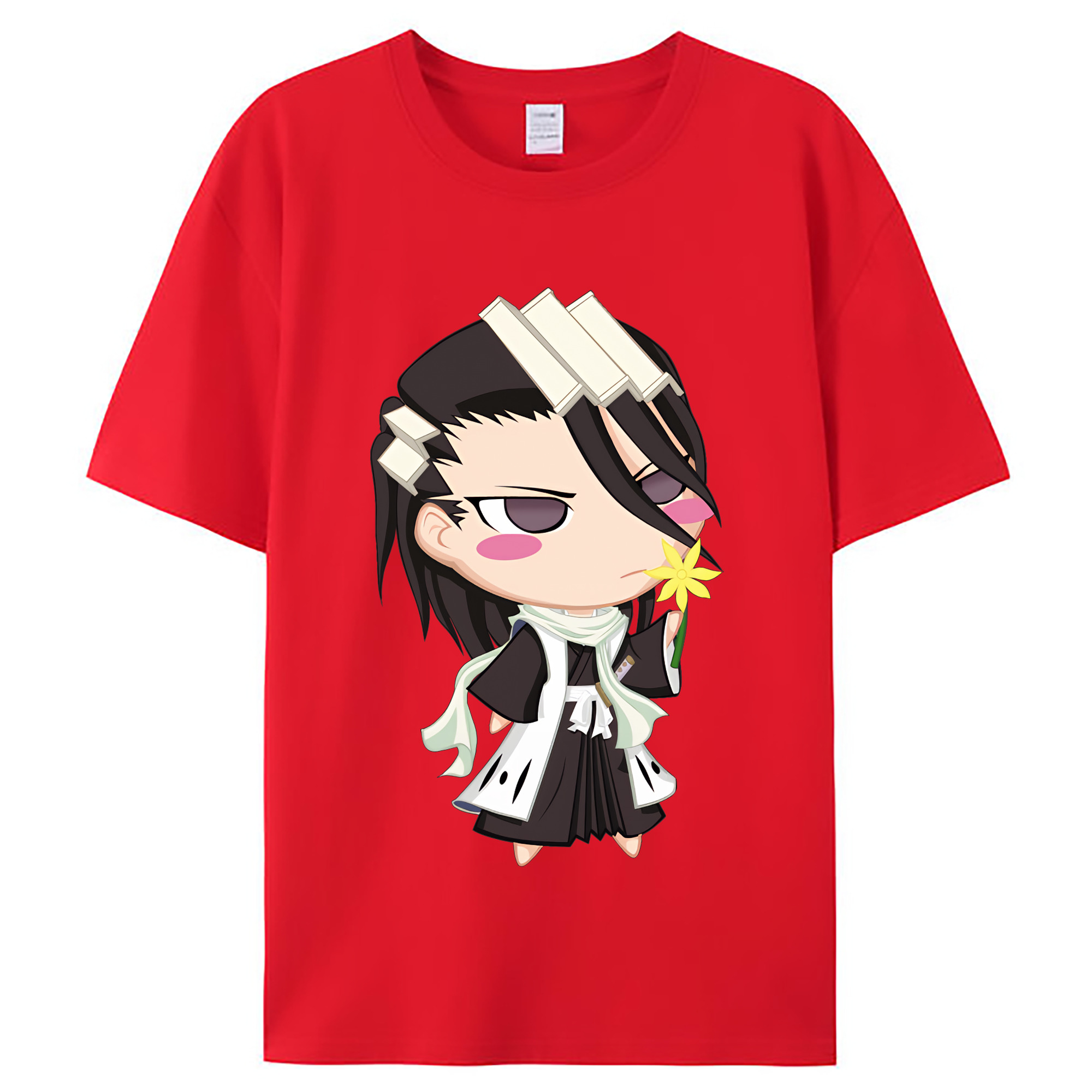 （画像用） ブリーチ くちき びゃくや BLEACH Kuchiki Byakuya レディースカジュアルプリントTシャツ（綿100％）