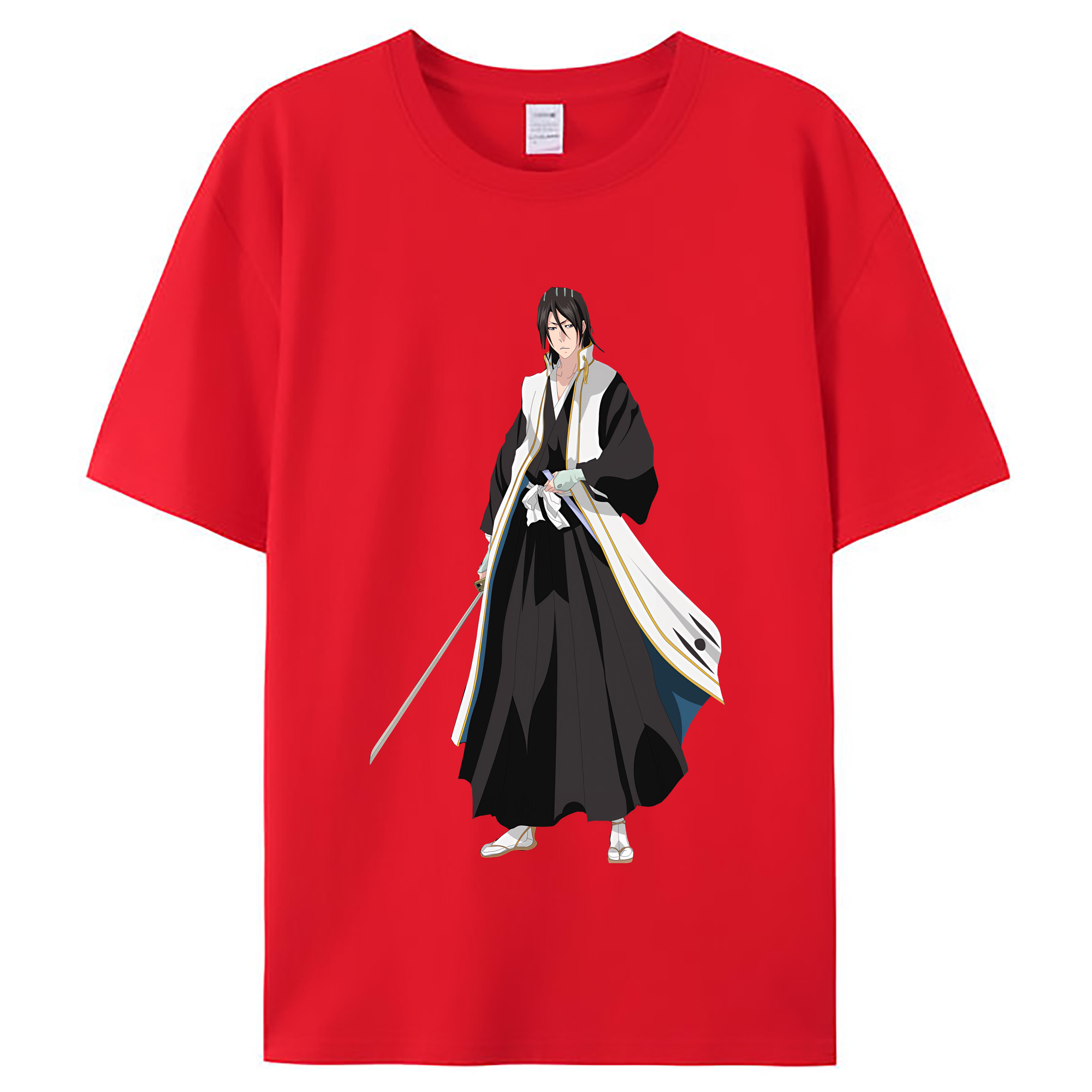 （画像用） ブリーチ くちき びゃくや BLEACH Kuchiki Byakuya レディースカジュアルプリントTシャツ（綿100％）