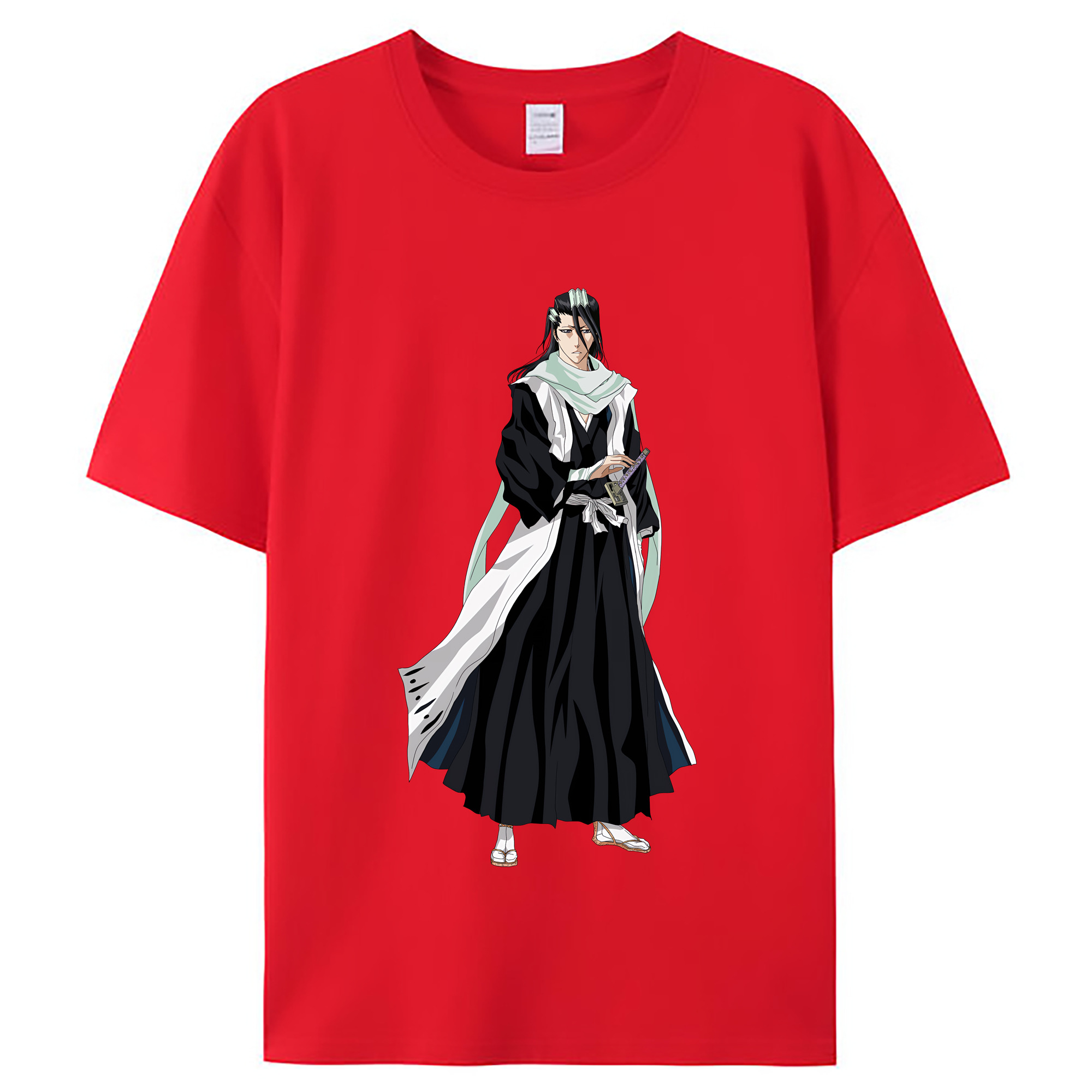 （画像用） ブリーチ くちき びゃくや BLEACH Kuchiki Byakuya レディースカジュアルプリントTシャツ（綿100％）