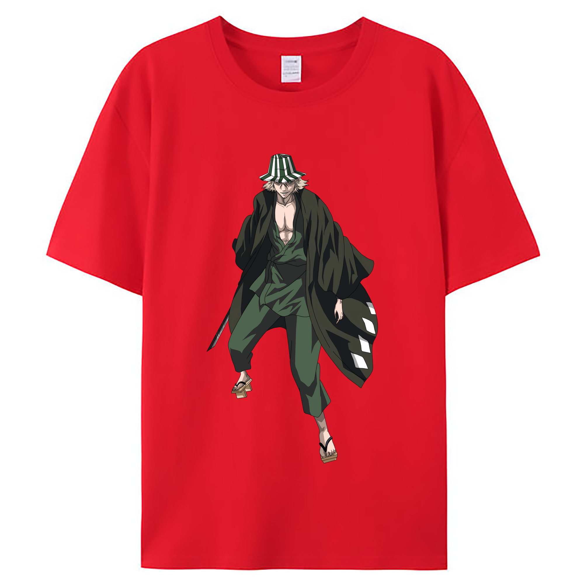 （画像用） "ブリーチ 浦原 喜助（うらはら きすけ） BLEACH Urahara Kisuke " レディースカジュアルプリントTシャツ（綿100％）