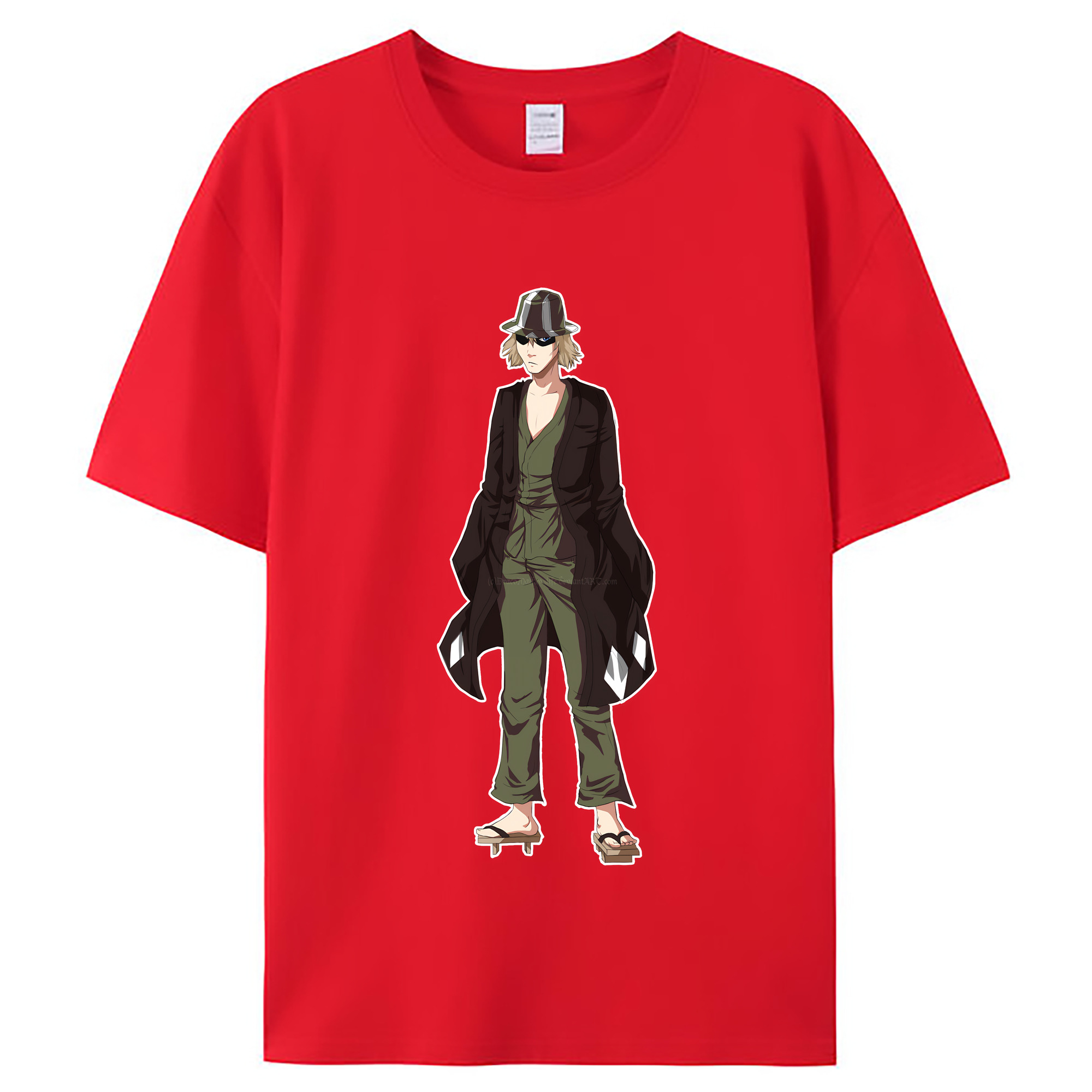 （画像用） "ブリーチ 浦原 喜助（うらはら きすけ） BLEACH Urahara Kisuke " レディースカジュアルプリントTシャツ（綿100％）