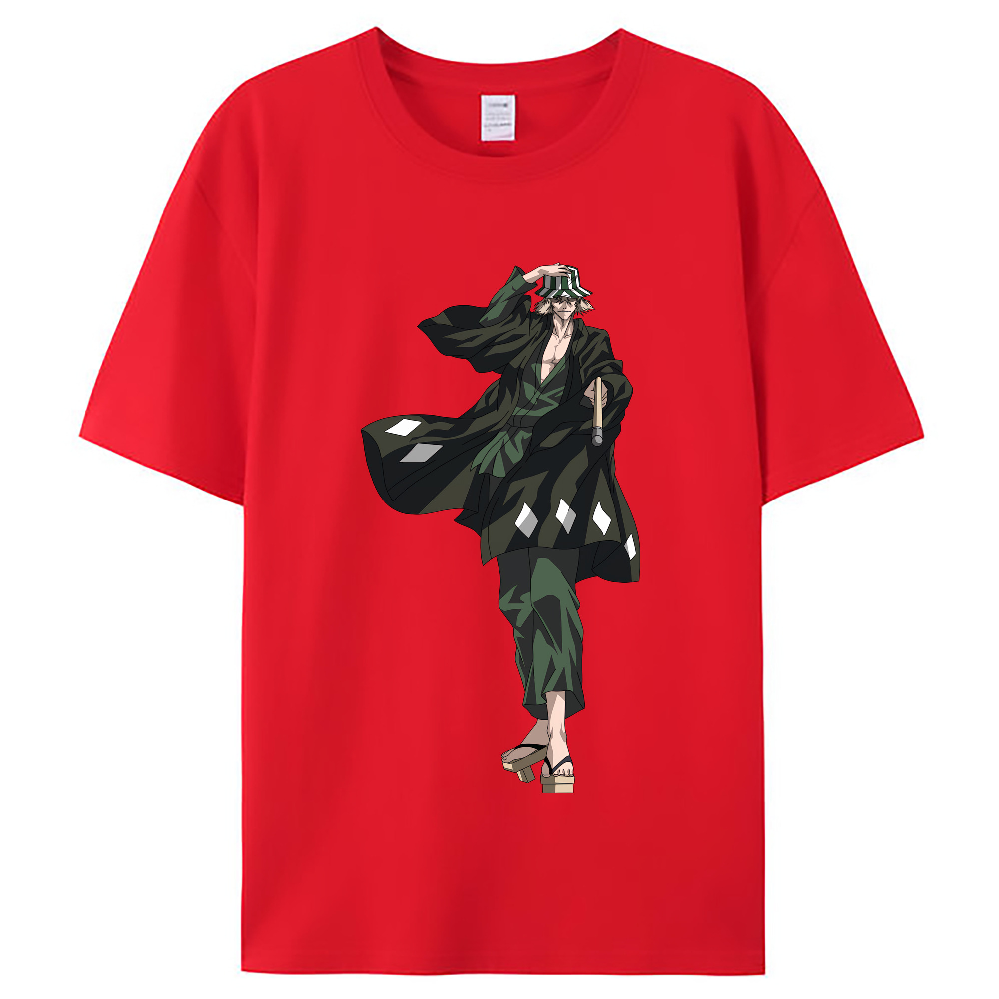 （画像用） "ブリーチ 浦原 喜助（うらはら きすけ） BLEACH Urahara Kisuke " レディースカジュアルプリントTシャツ（綿100％）