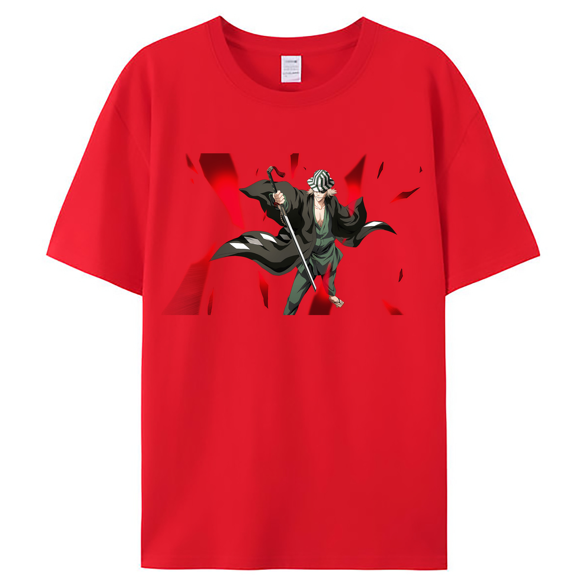 （画像用） "ブリーチ 浦原 喜助（うらはら きすけ） BLEACH Urahara Kisuke " レディースカジュアルプリントTシャツ（綿100％）