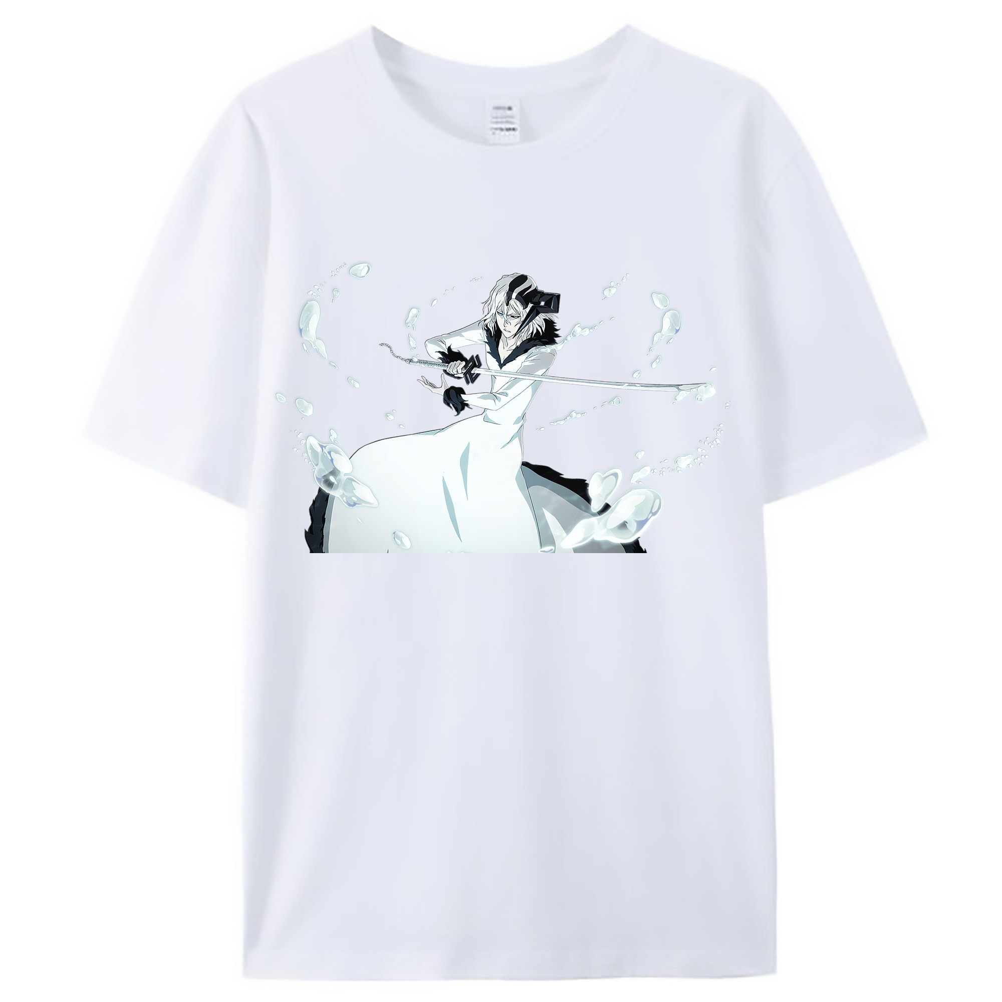 （画像用） ブリーチ 黒崎一護（くろさき いちご）BLEACH Kurosaki Ichigo レディースカジュアルプリントTシャツ（綿100％）