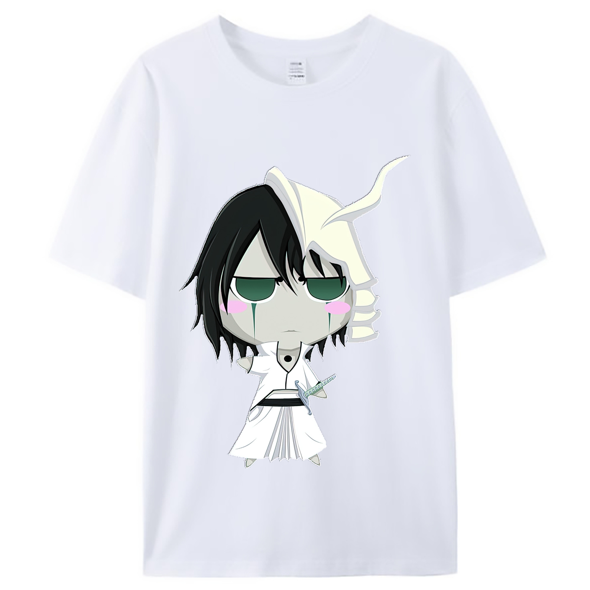 （画像用） ブリーチ ウルキオラ·シファー BLEACH Ulquiorra cifer レディースカジュアルプリントTシャツ（綿100％）
