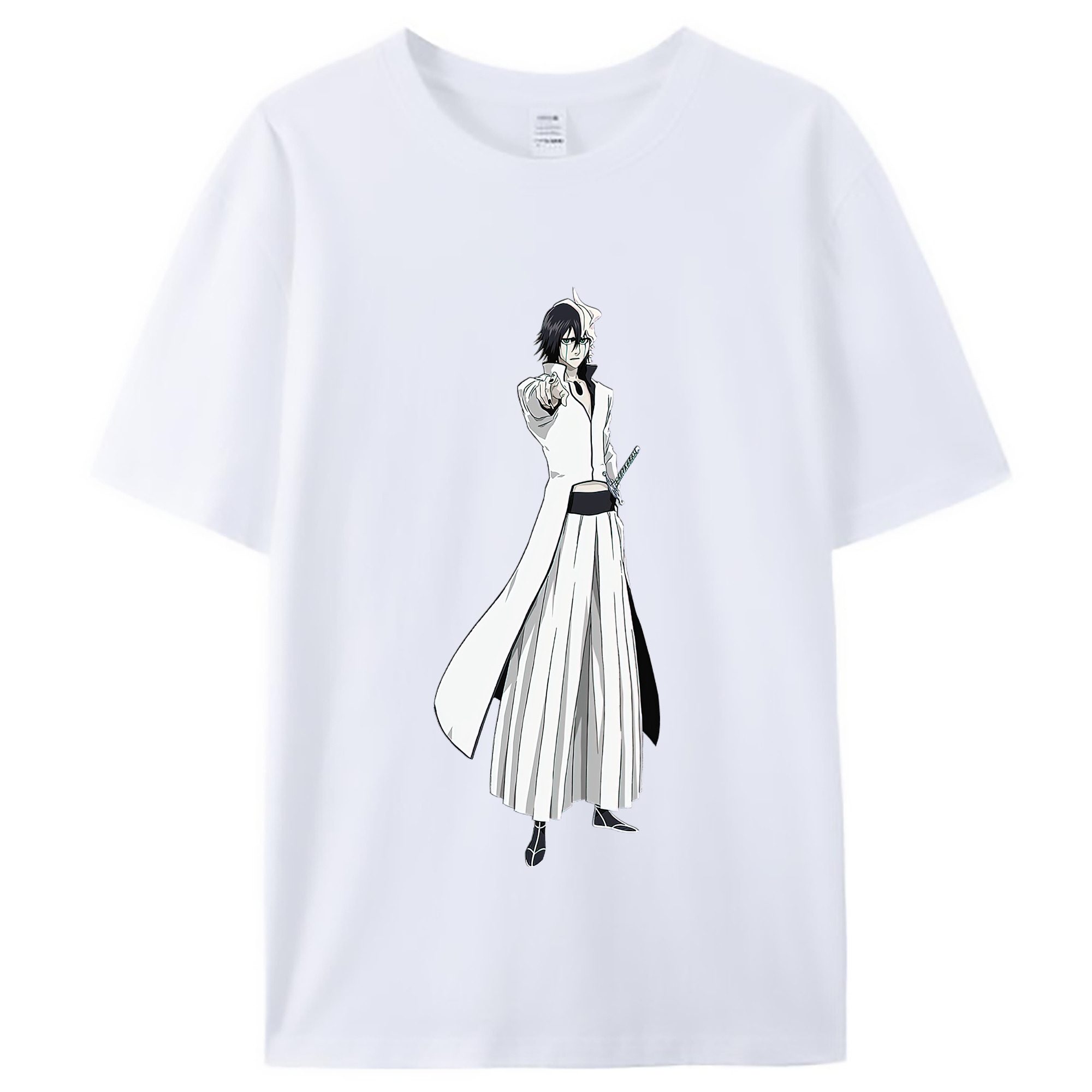 （画像用） ブリーチ ウルキオラ·シファー BLEACH Ulquiorra cifer レディースカジュアルプリントTシャツ（綿100％）