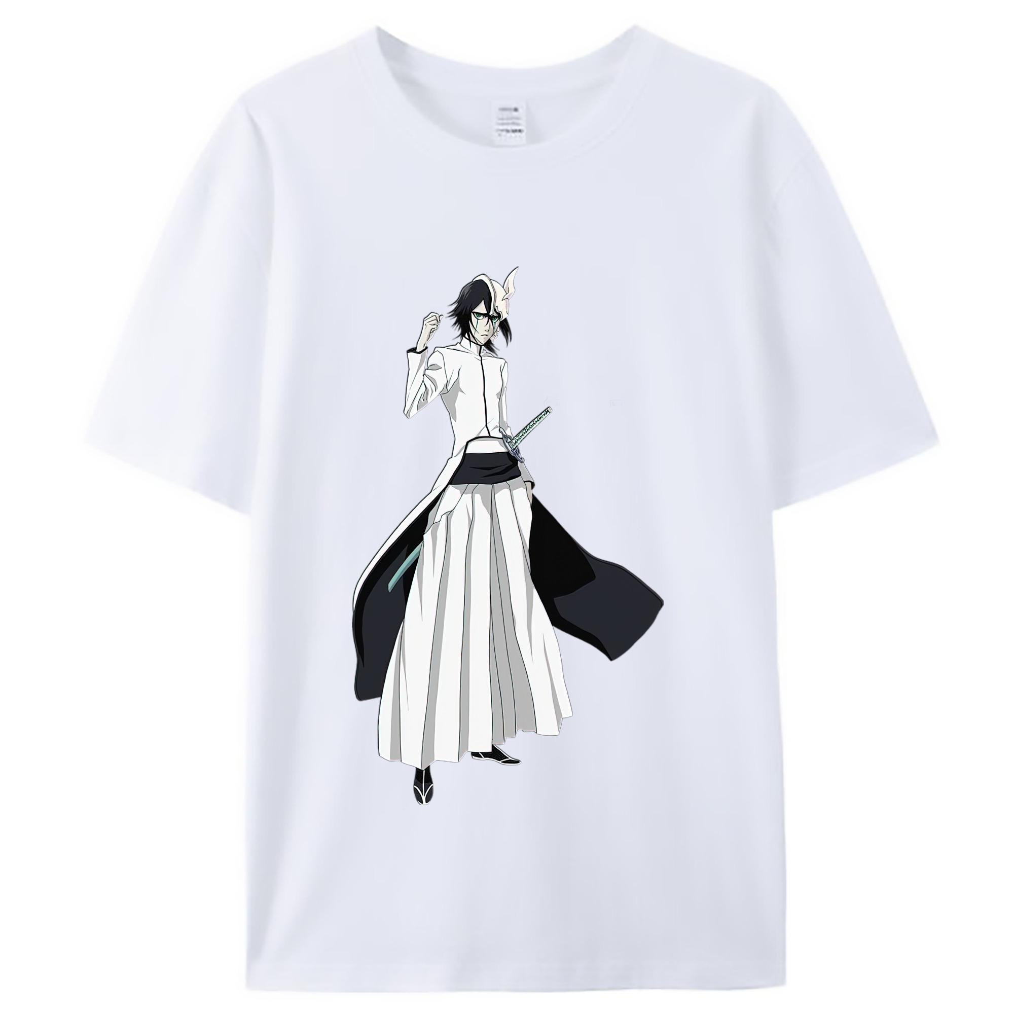 （画像用） ブリーチ ウルキオラ·シファー BLEACH Ulquiorra cifer レディースカジュアルプリントTシャツ（綿100％）