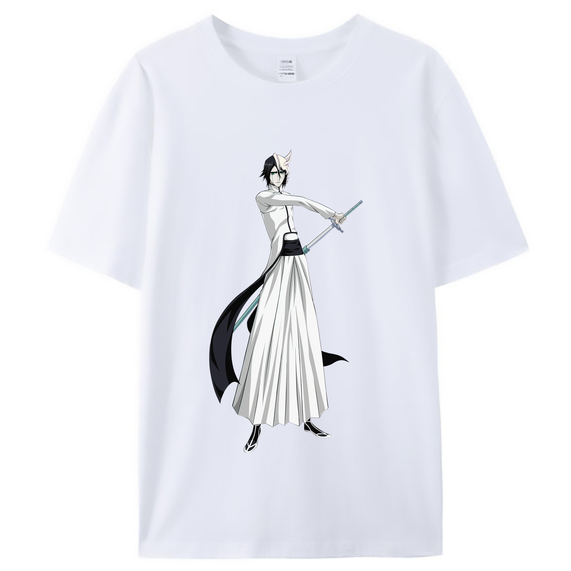 （画像用） ブリーチ ウルキオラ·シファー BLEACH Ulquiorra cifer レディースカジュアルプリントTシャツ（綿100％）
