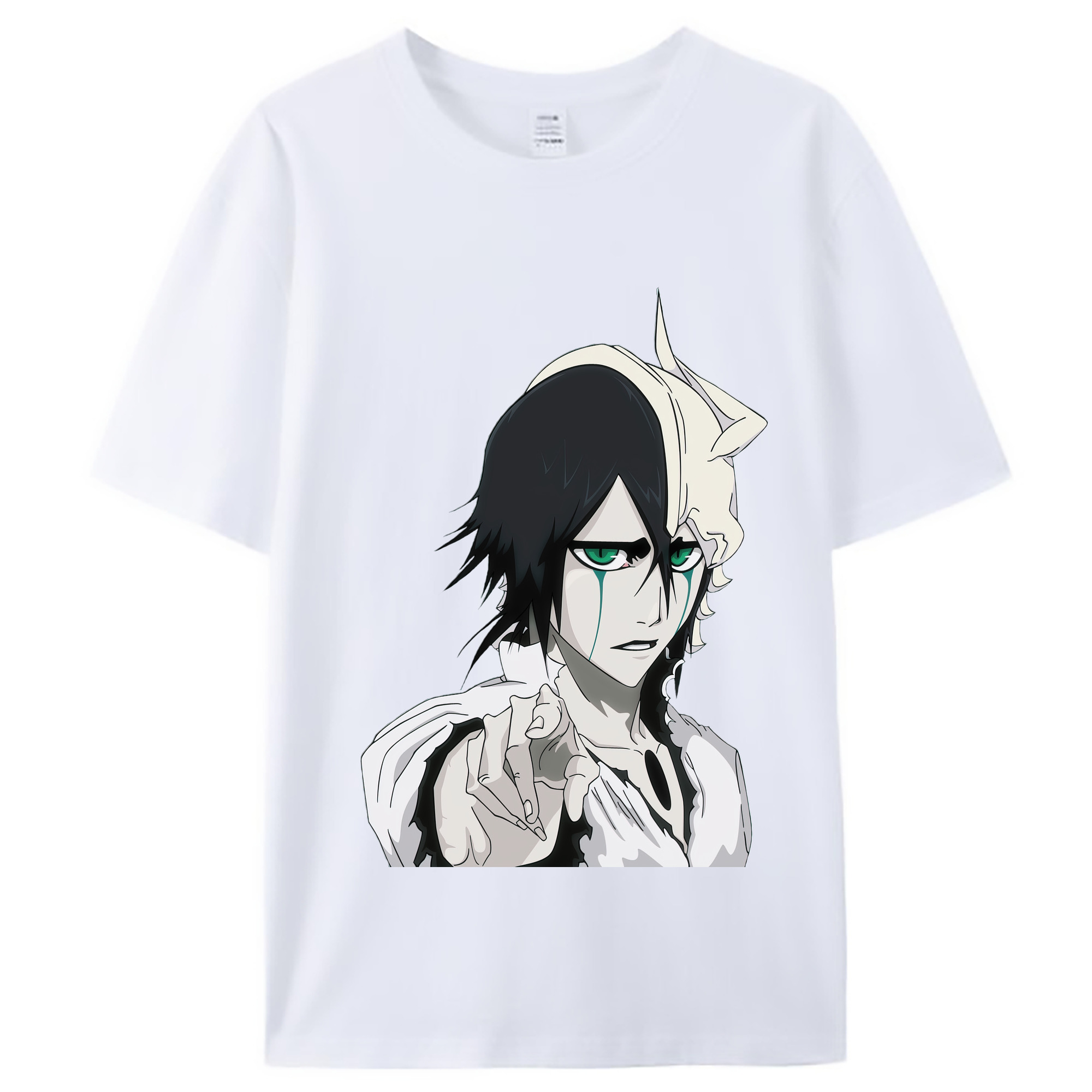 （画像用） ブリーチ ウルキオラ·シファー BLEACH Ulquiorra cifer レディースカジュアルプリントTシャツ（綿100％）