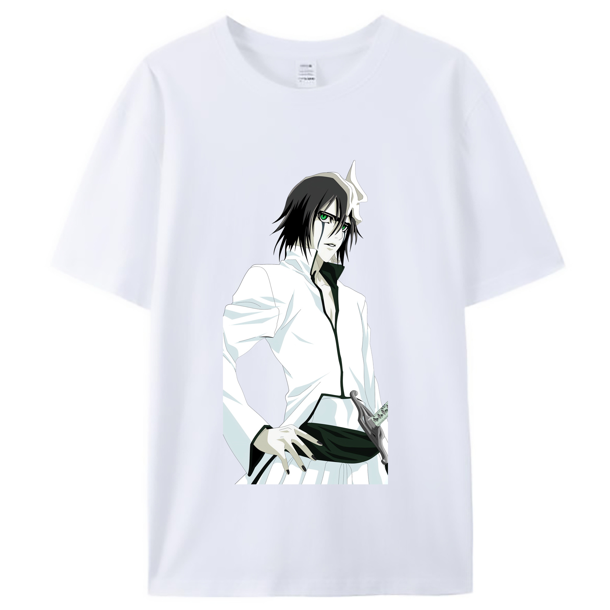 （画像用） ブリーチ ウルキオラ·シファー BLEACH Ulquiorra cifer レディースカジュアルプリントTシャツ（綿100％）