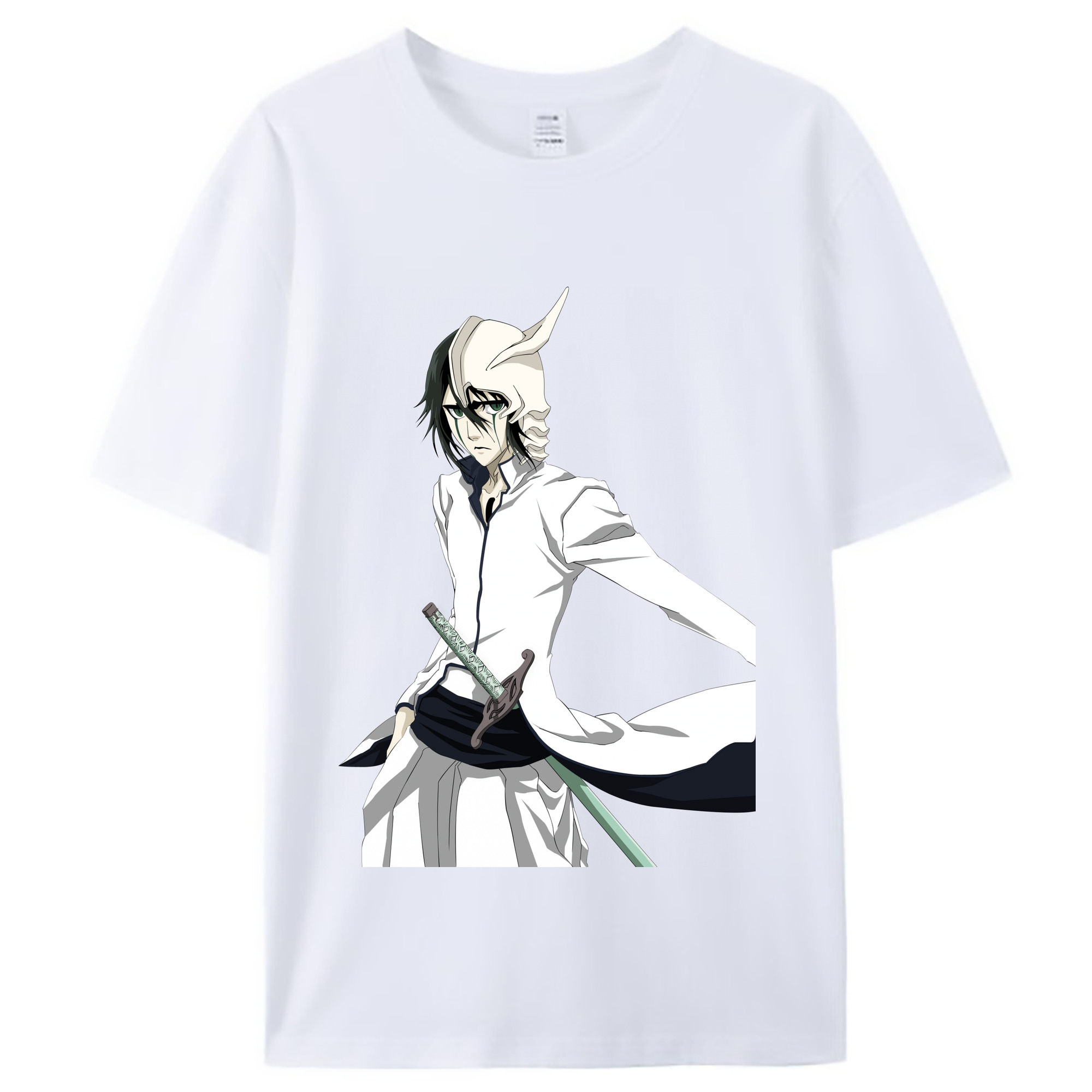 （画像用） ブリーチ ウルキオラ·シファー BLEACH Ulquiorra cifer レディースカジュアルプリントTシャツ（綿100％）