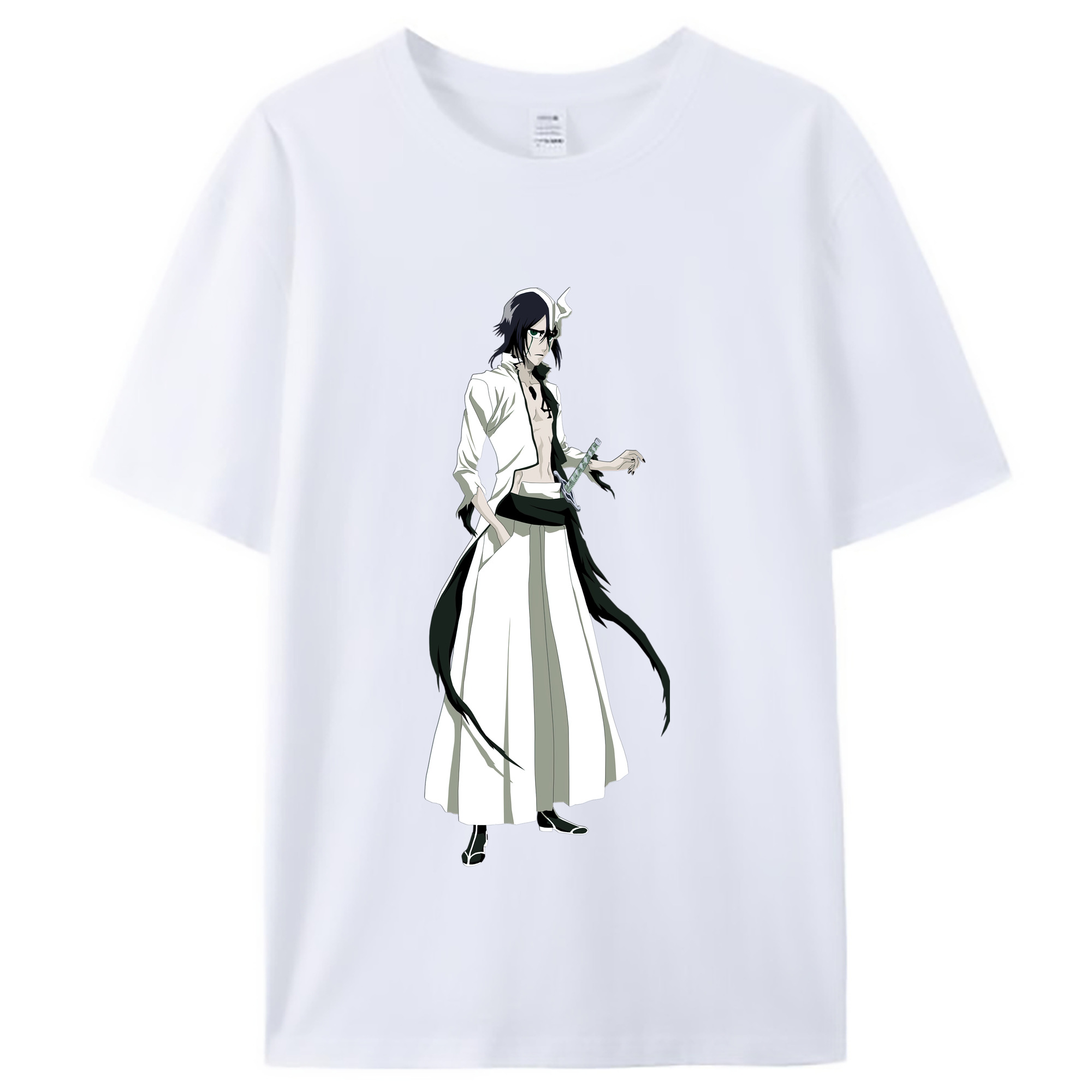 （画像用） ブリーチ ウルキオラ·シファー BLEACH Ulquiorra cifer レディースカジュアルプリントTシャツ（綿100％）