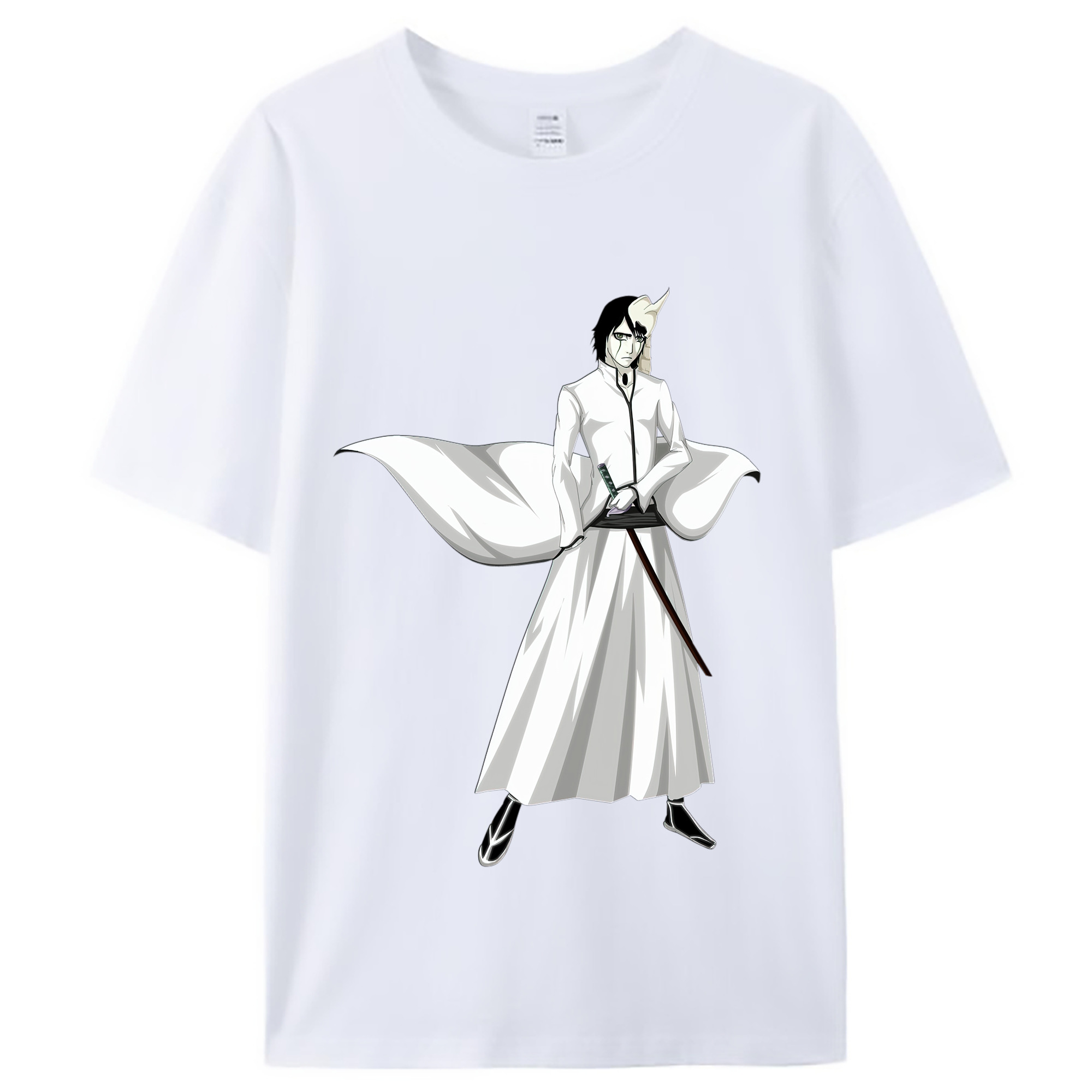 （画像用） ブリーチ ウルキオラ·シファー BLEACH Ulquiorra cifer レディースカジュアルプリントTシャツ（綿100％）