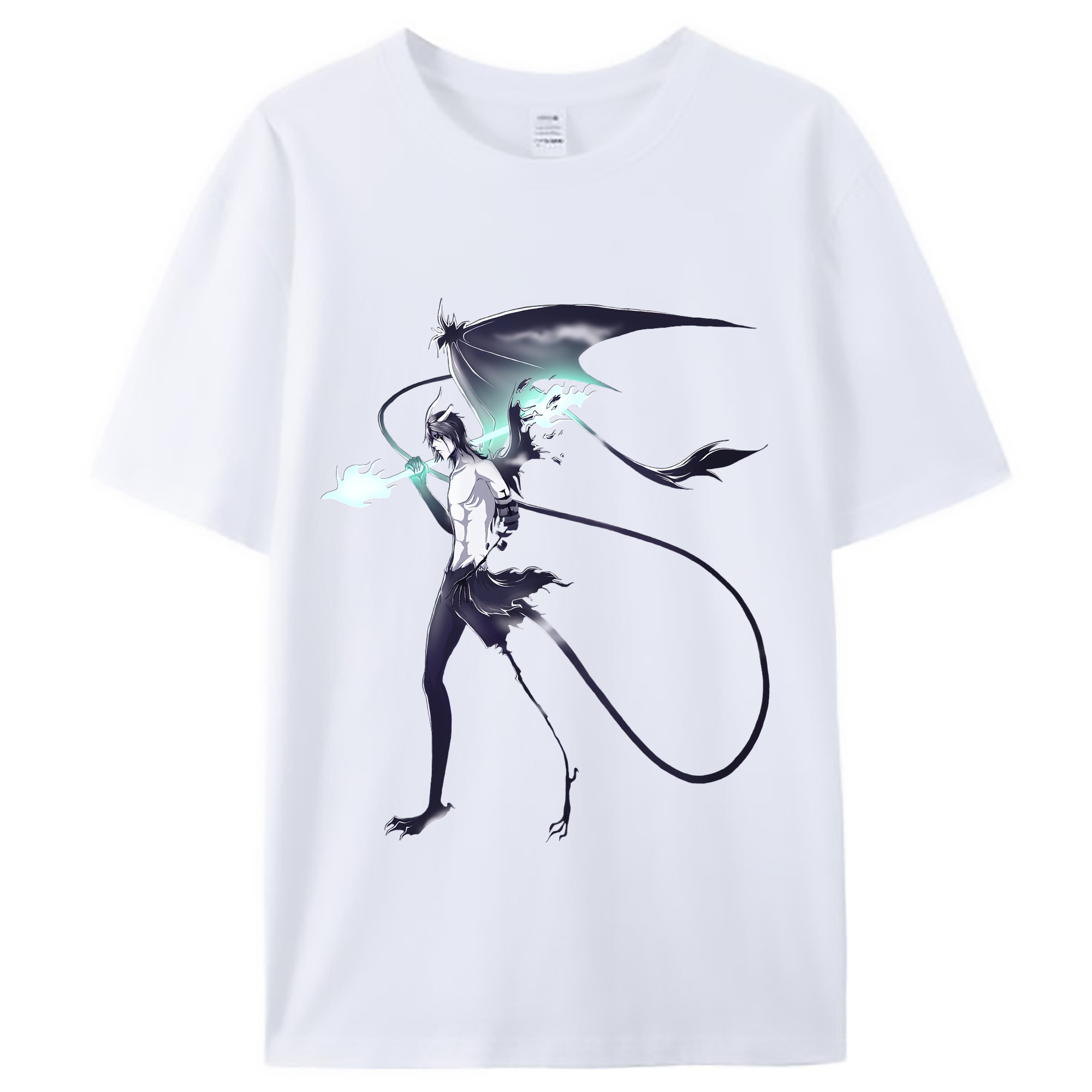 （画像用） ブリーチ ウルキオラ·シファー BLEACH Ulquiorra cifer レディースカジュアルプリントTシャツ（綿100％）