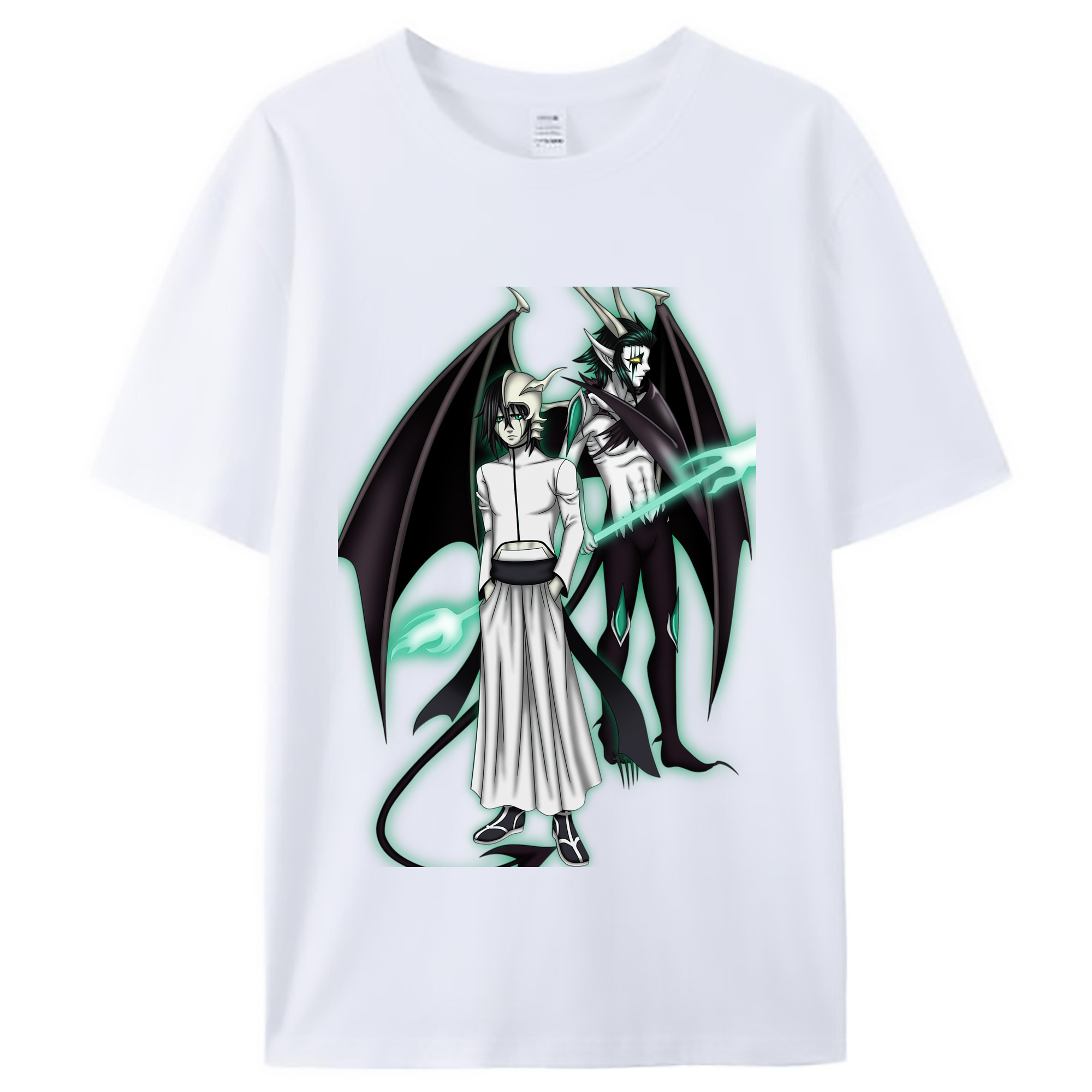 （画像用） ブリーチ ウルキオラ·シファー BLEACH Ulquiorra cifer レディースカジュアルプリントTシャツ（綿100％）
