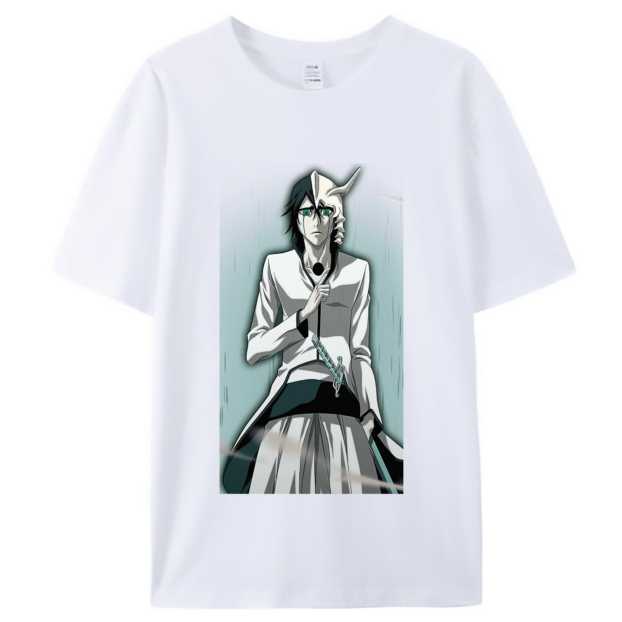 （画像用） ブリーチ ウルキオラ·シファー BLEACH Ulquiorra cifer レディースカジュアルプリントTシャツ（綿100％）