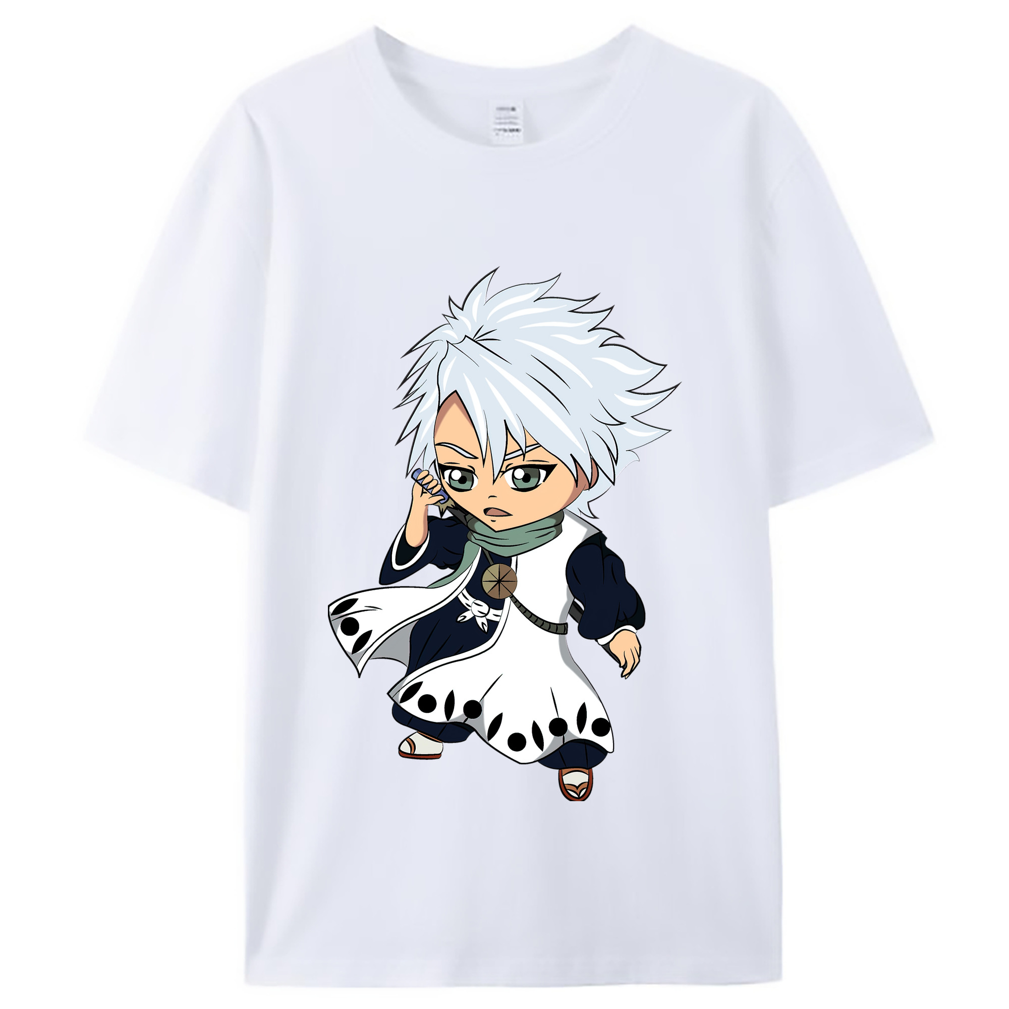 （画像用） ブリーチ 日番谷冬獅郎（ひつがや とうしろう） BLEACH Hitsugaya Toushirou レディースカジュアルプリントTシャツ（綿100％）